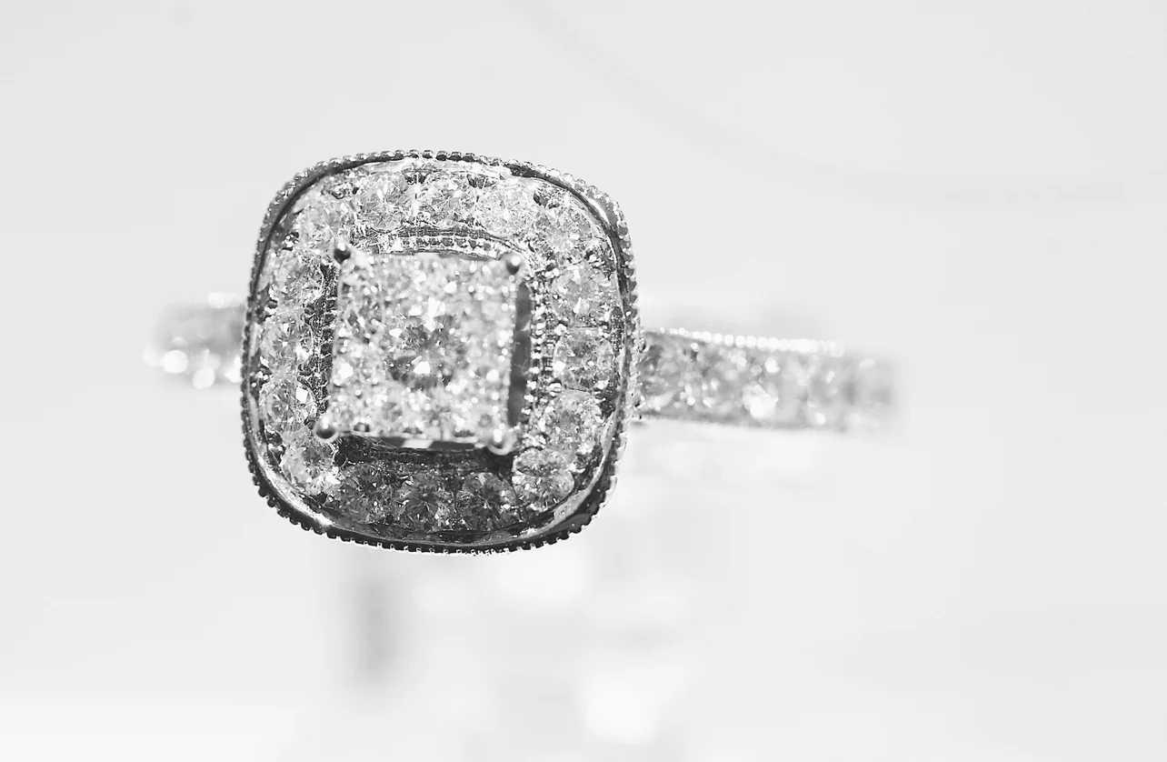 14K White Gold 1.08 Carat Diamond Ring