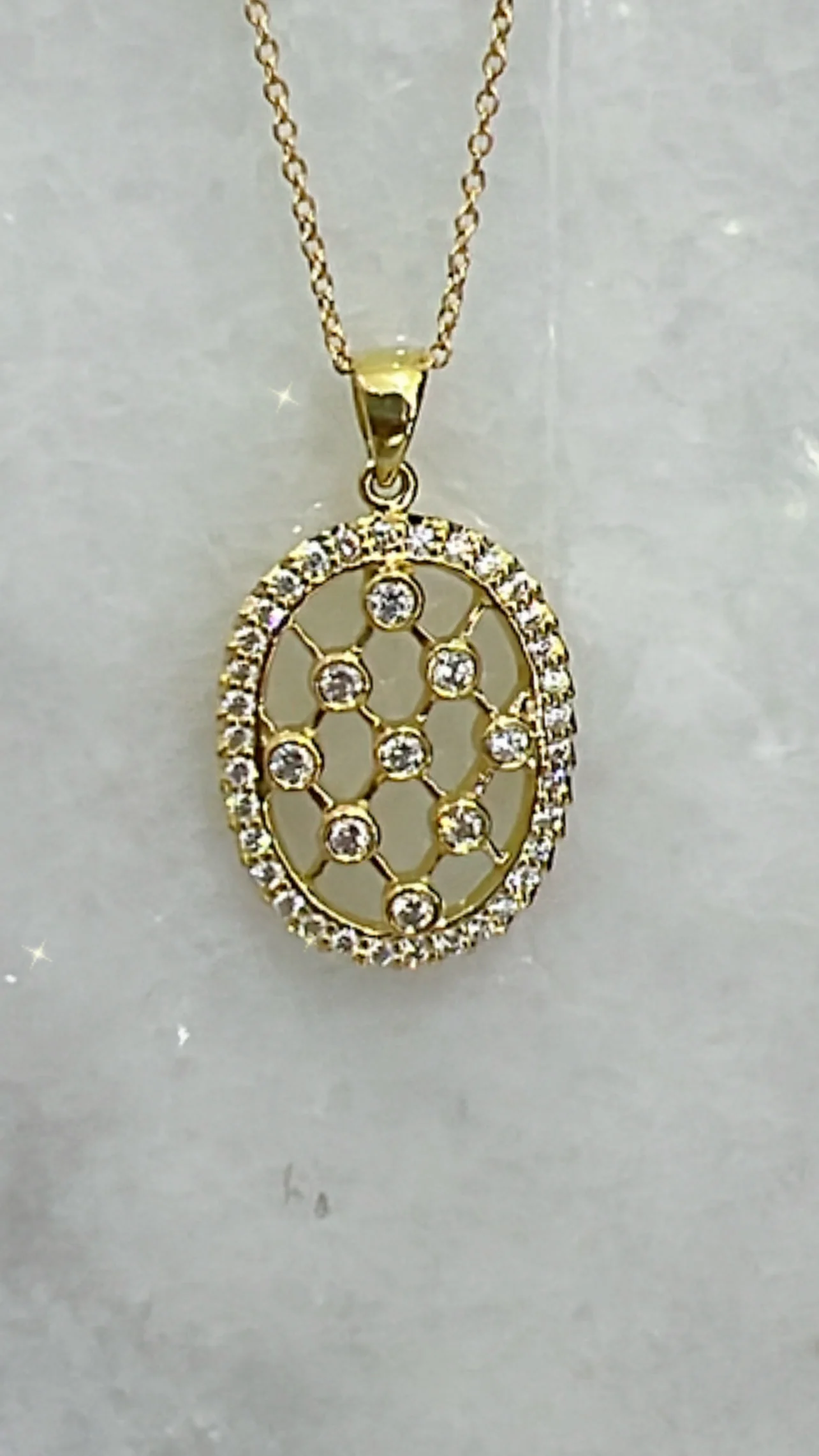 18K Gold .58 Carat Diamond Necklace