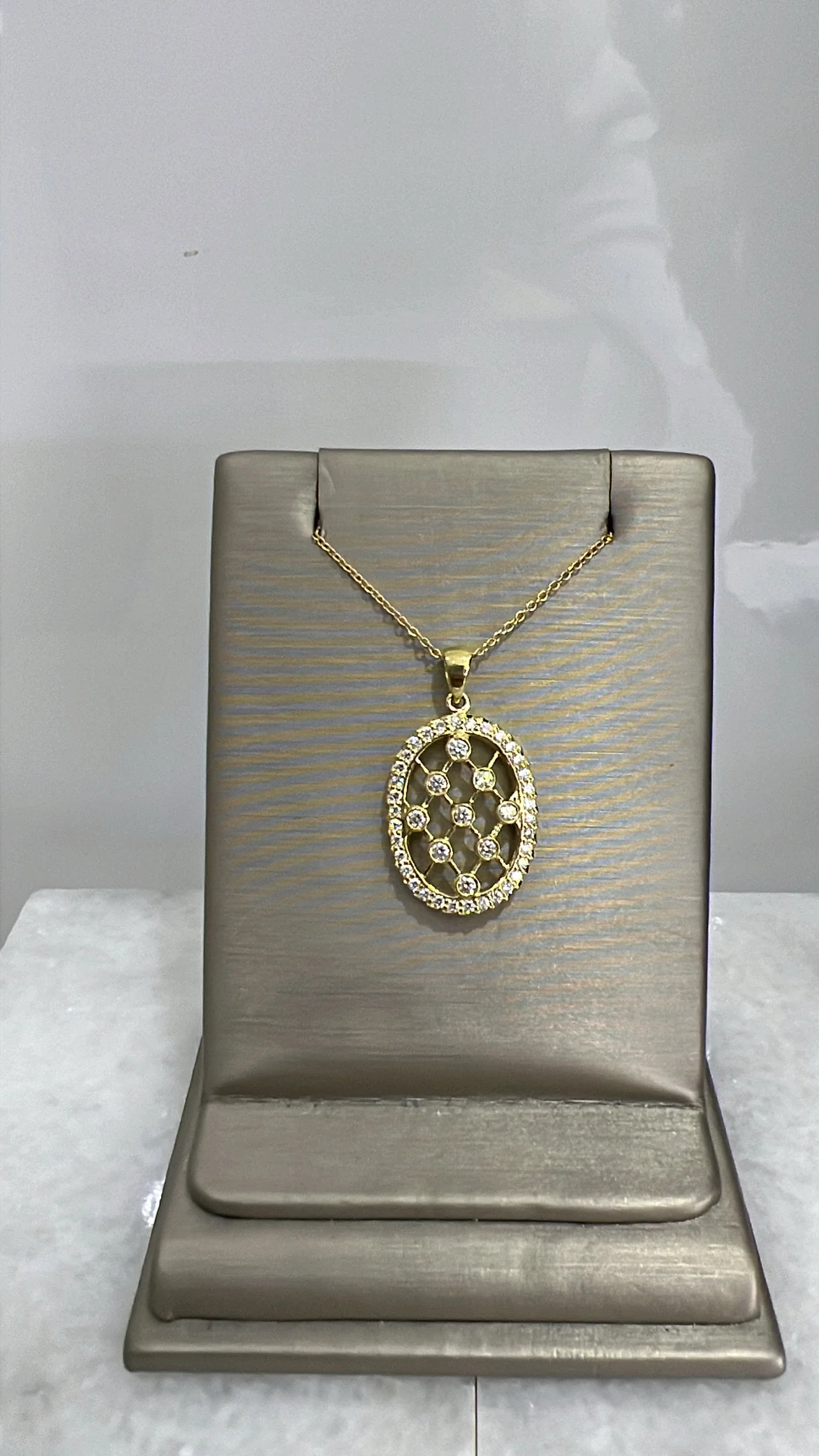 18K Gold .58 Carat Diamond Necklace - Image 2