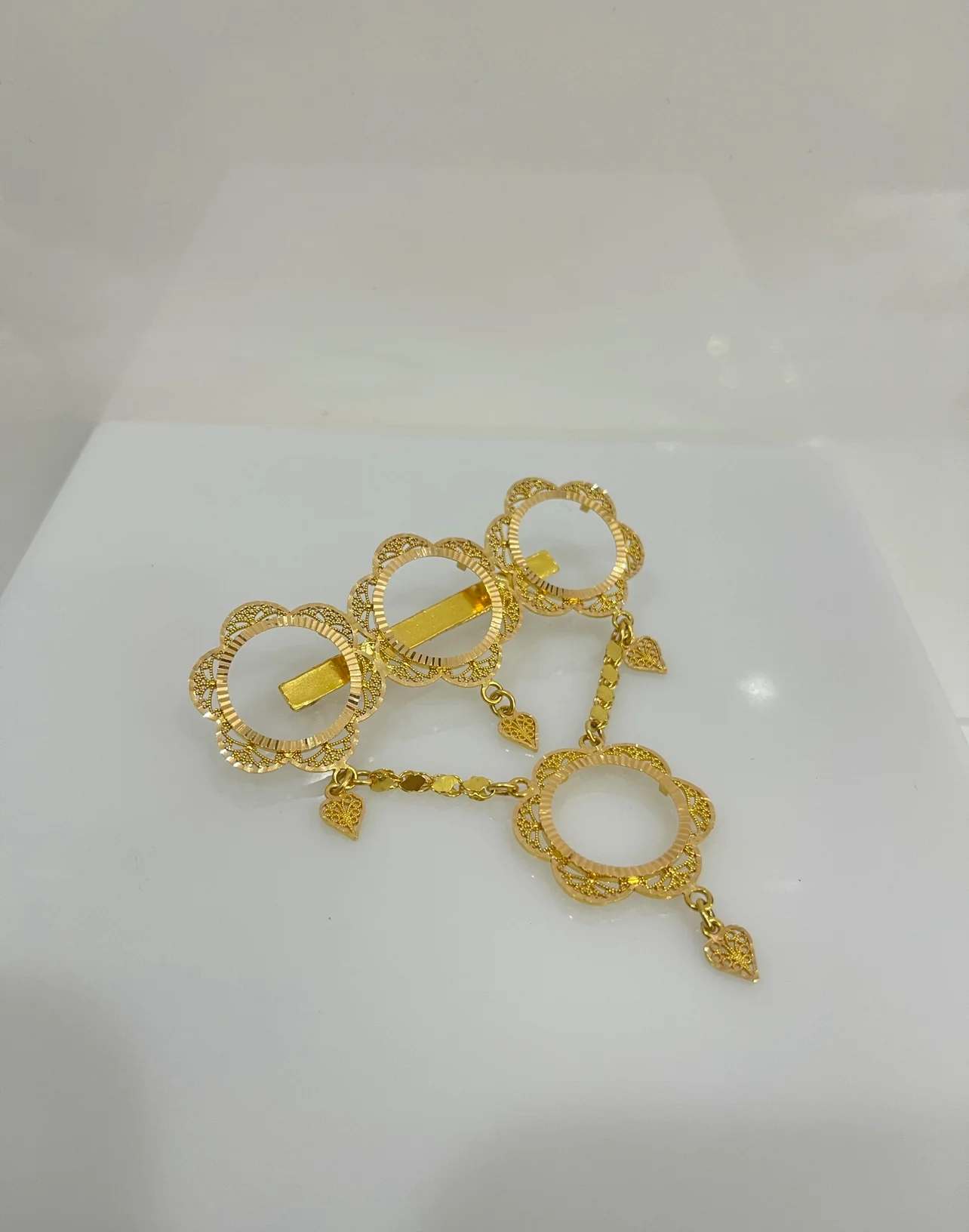 21K Gold 4 Coin Pin