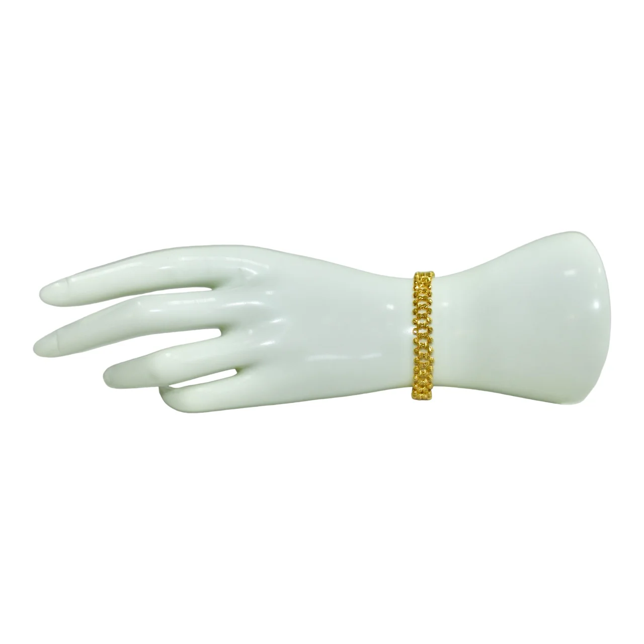 21K Gold Beaded Bracelet