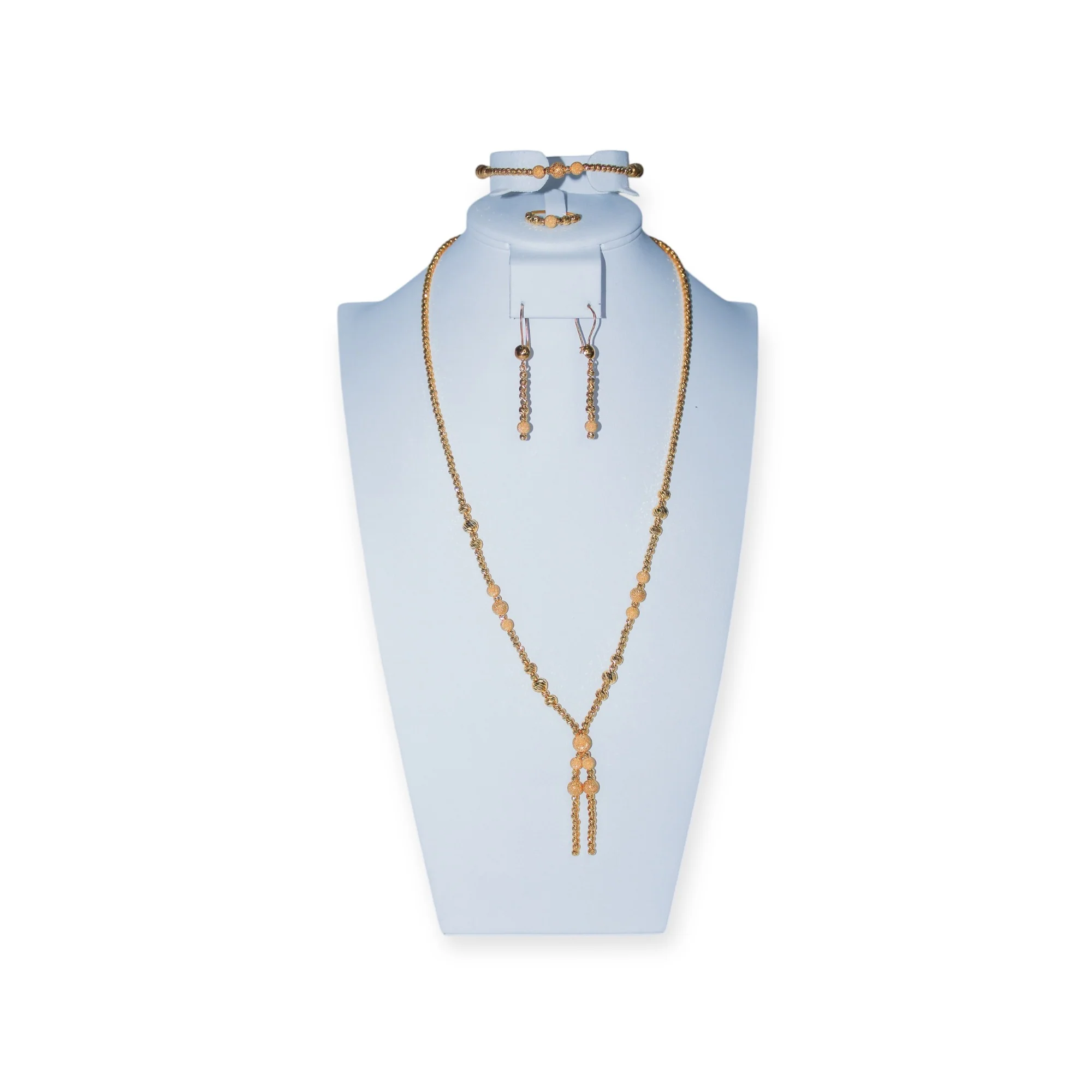 21K Gold Beaded Set