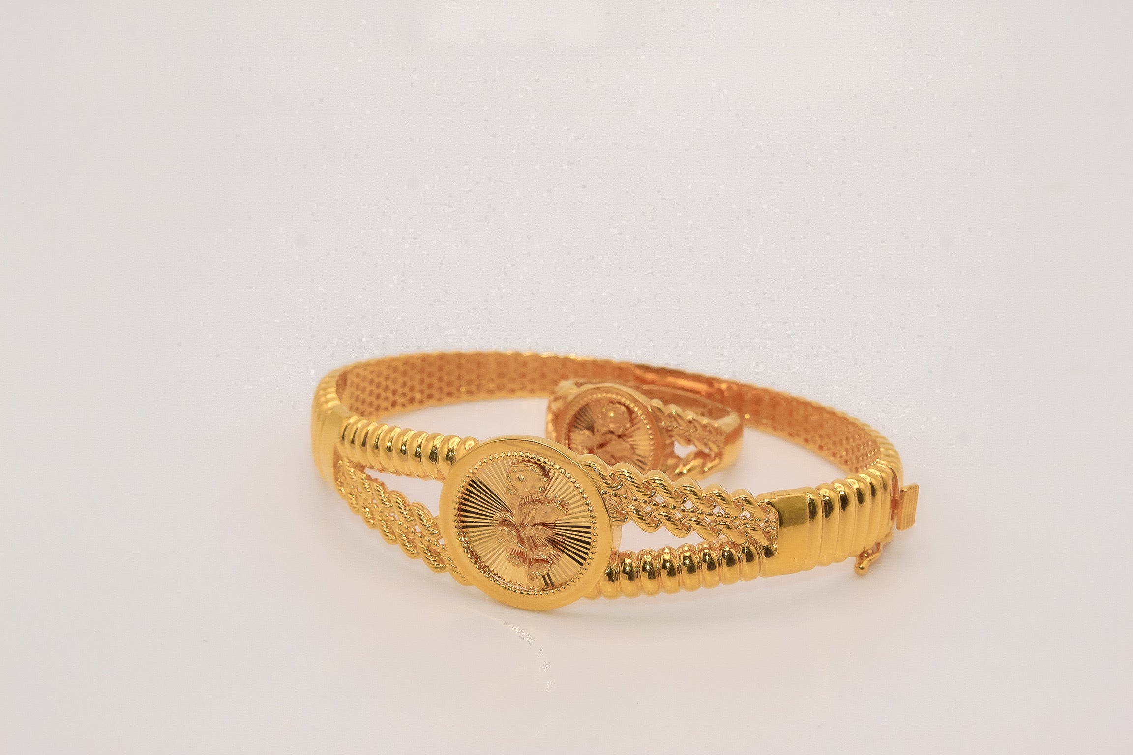 21K Gold Bracelet Ring Set - Image 3