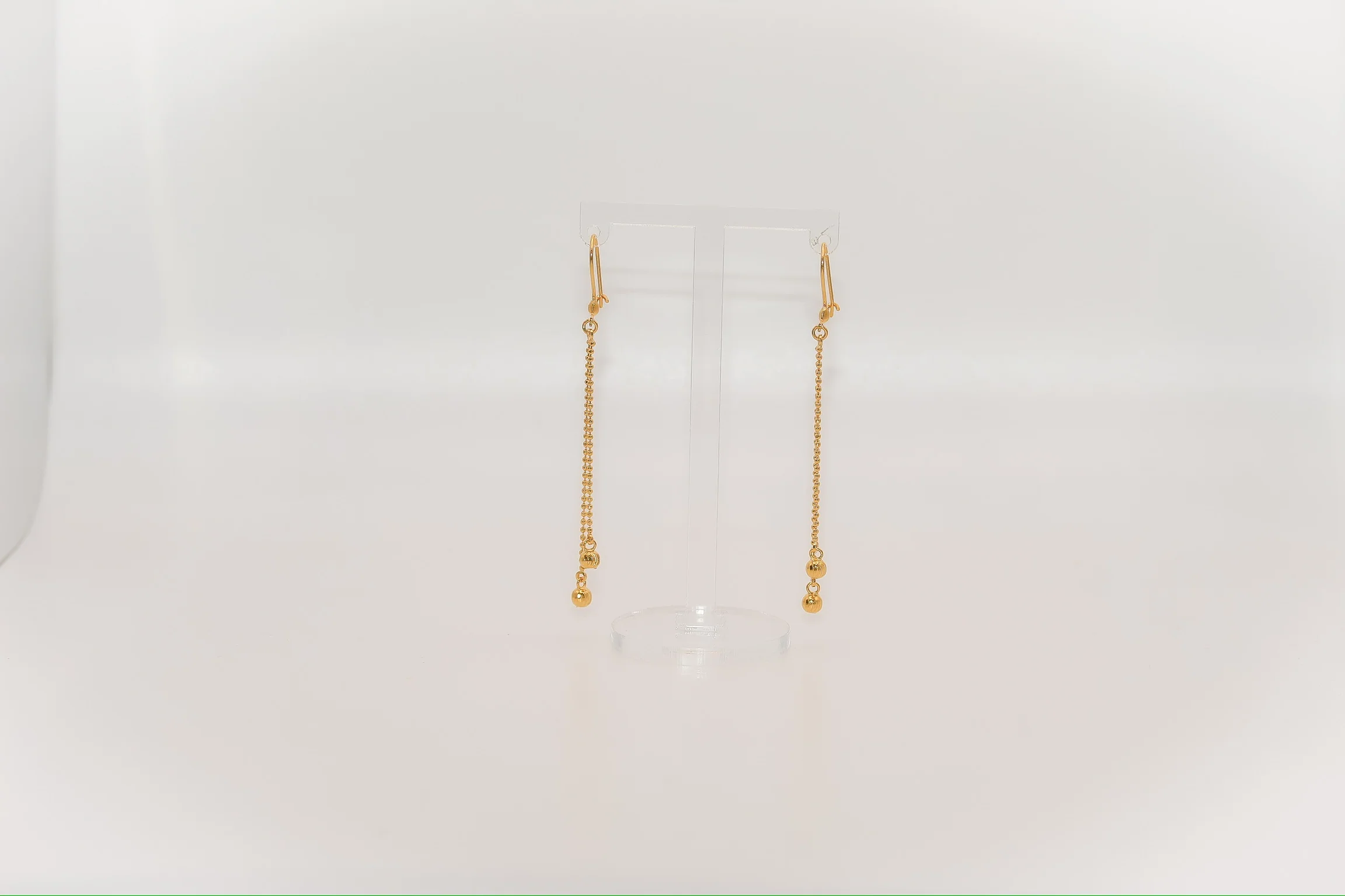 21K Gold Chain Earrings