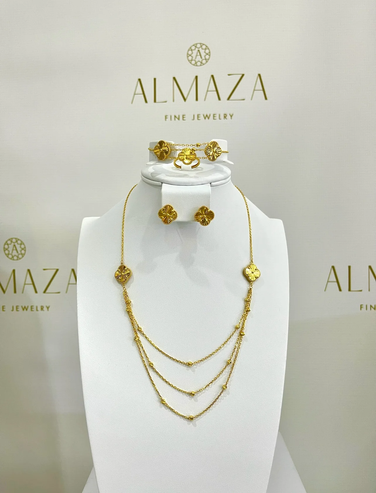 21K Gold 3 Layer Set