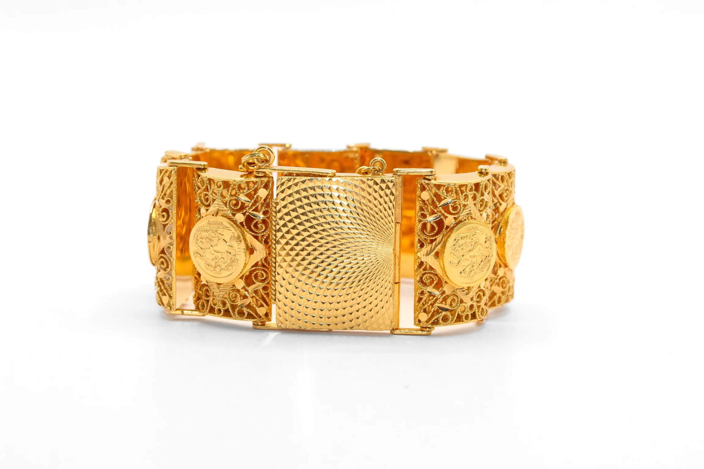 21K Gold Coin Bracelet - Image 2