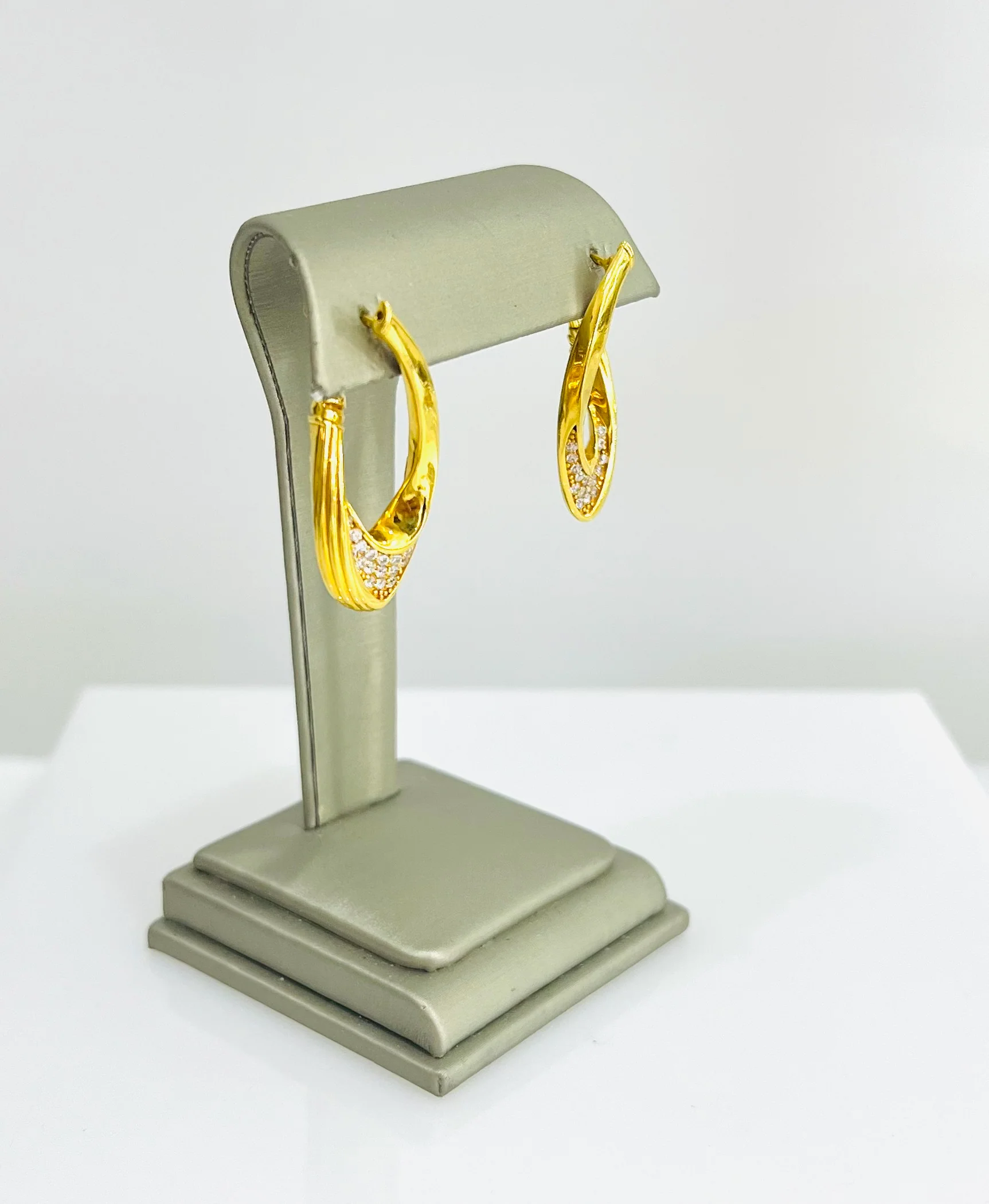21K Gold Earrings - Image 2