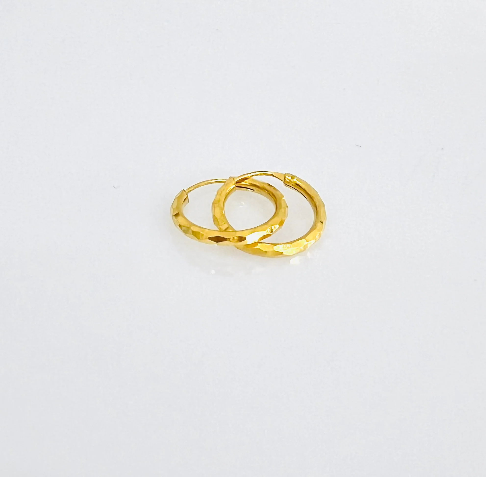 21K Gold Kids Mini Hoop Earrings