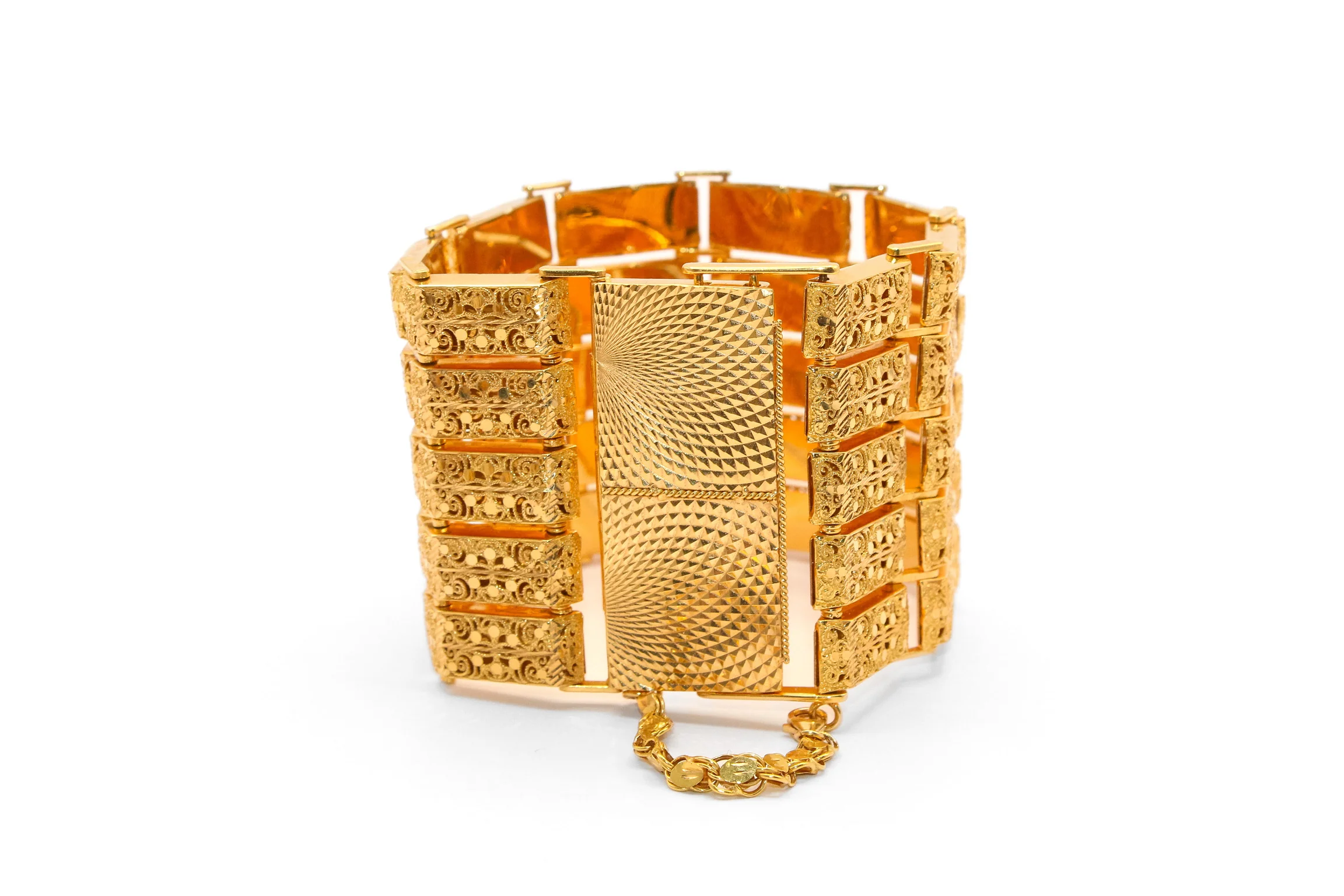 21K Gold Five Row Bracelet - Image 2