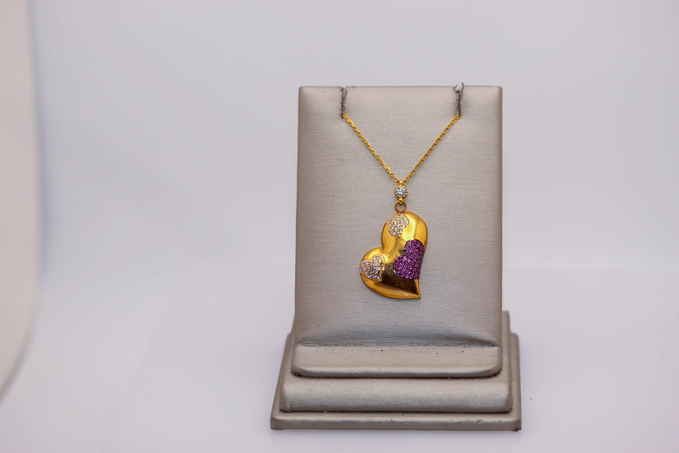 21K Gold Heart Necklace