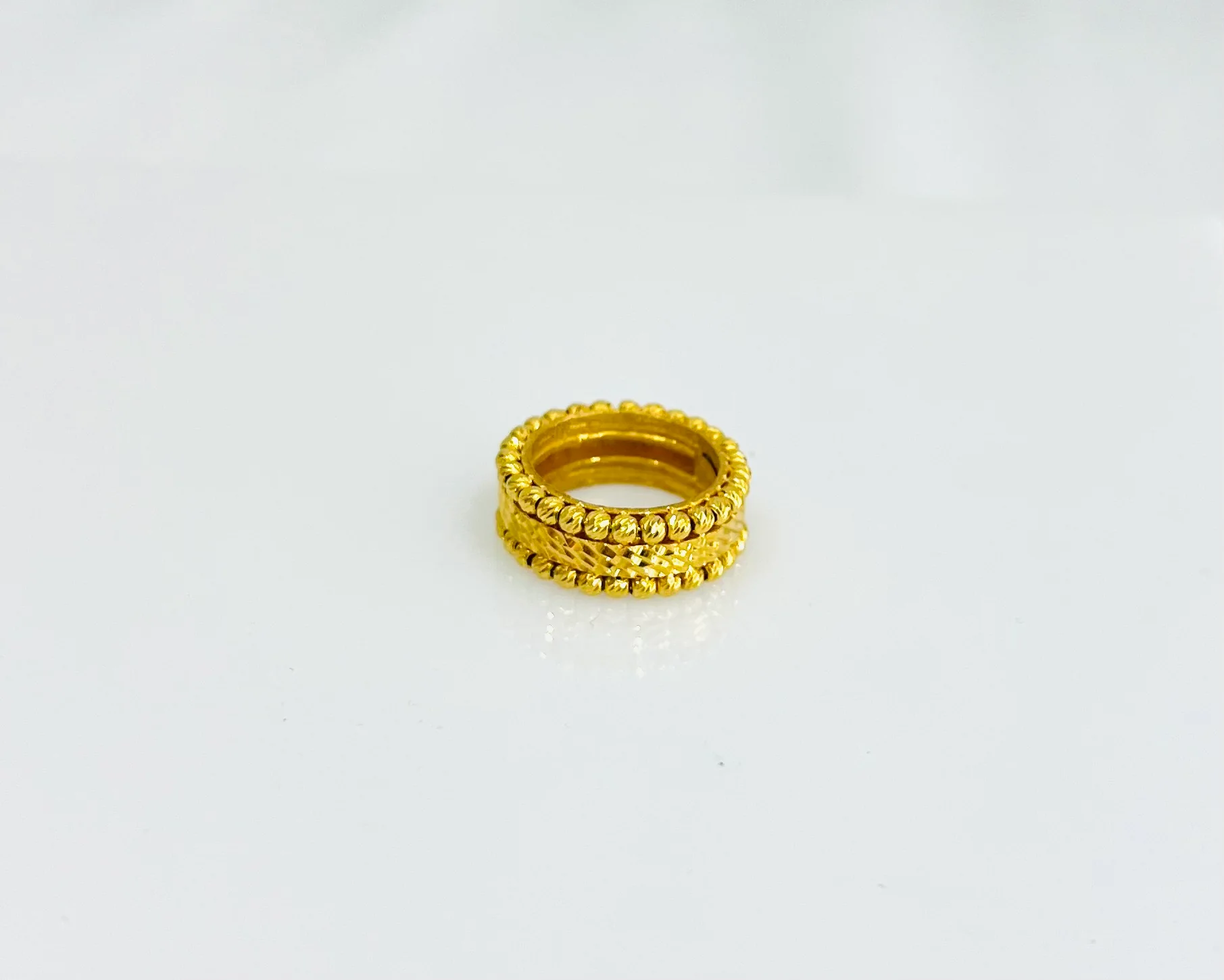 21K Gold Himo Ring