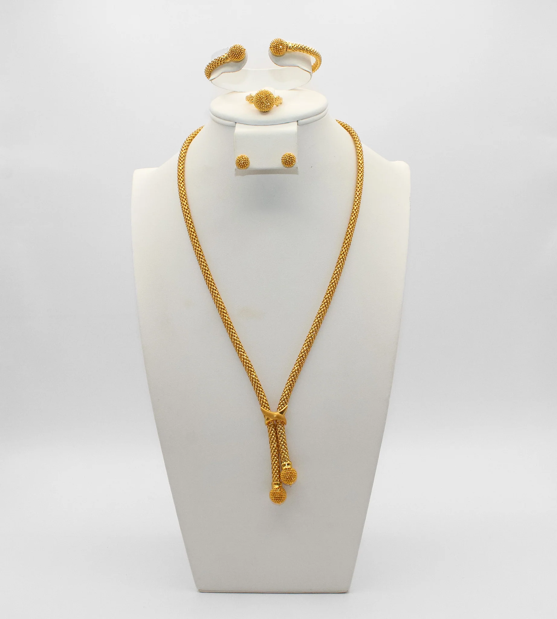 21K Gold Bridal Himo Set