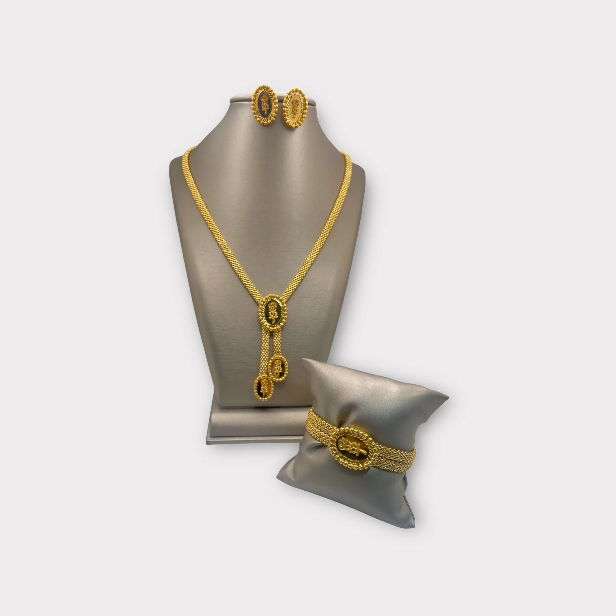 21K Gold Himo Rose Set