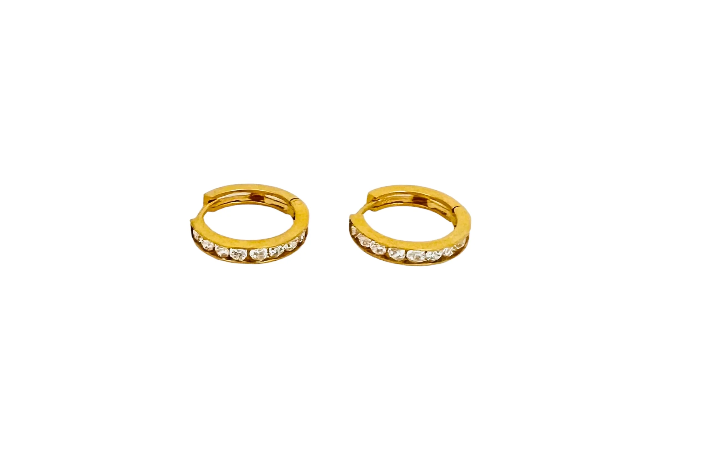 21K Gold Hoop Earrings - Image 2