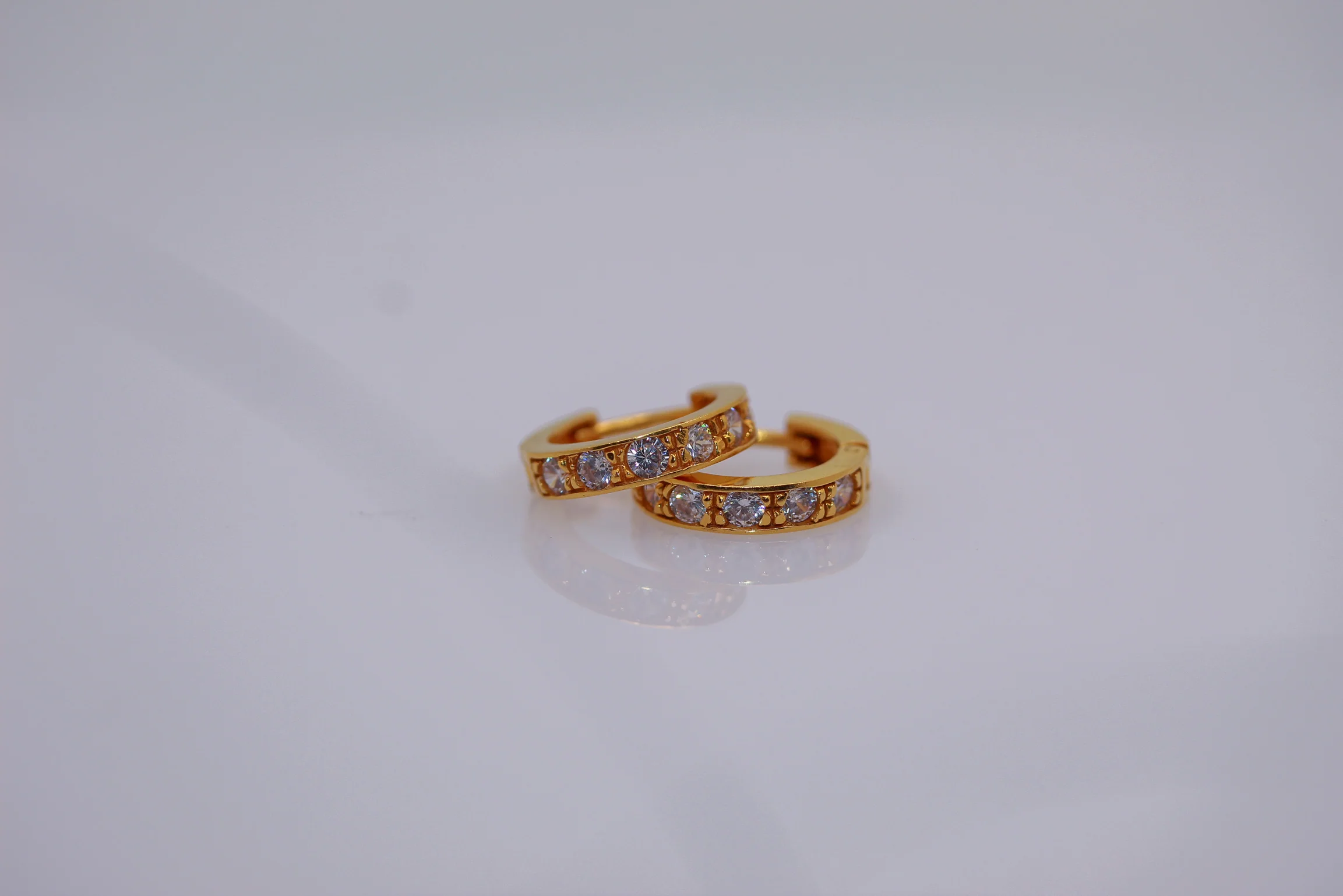 21K Gold Hoop Earrings - Image 3