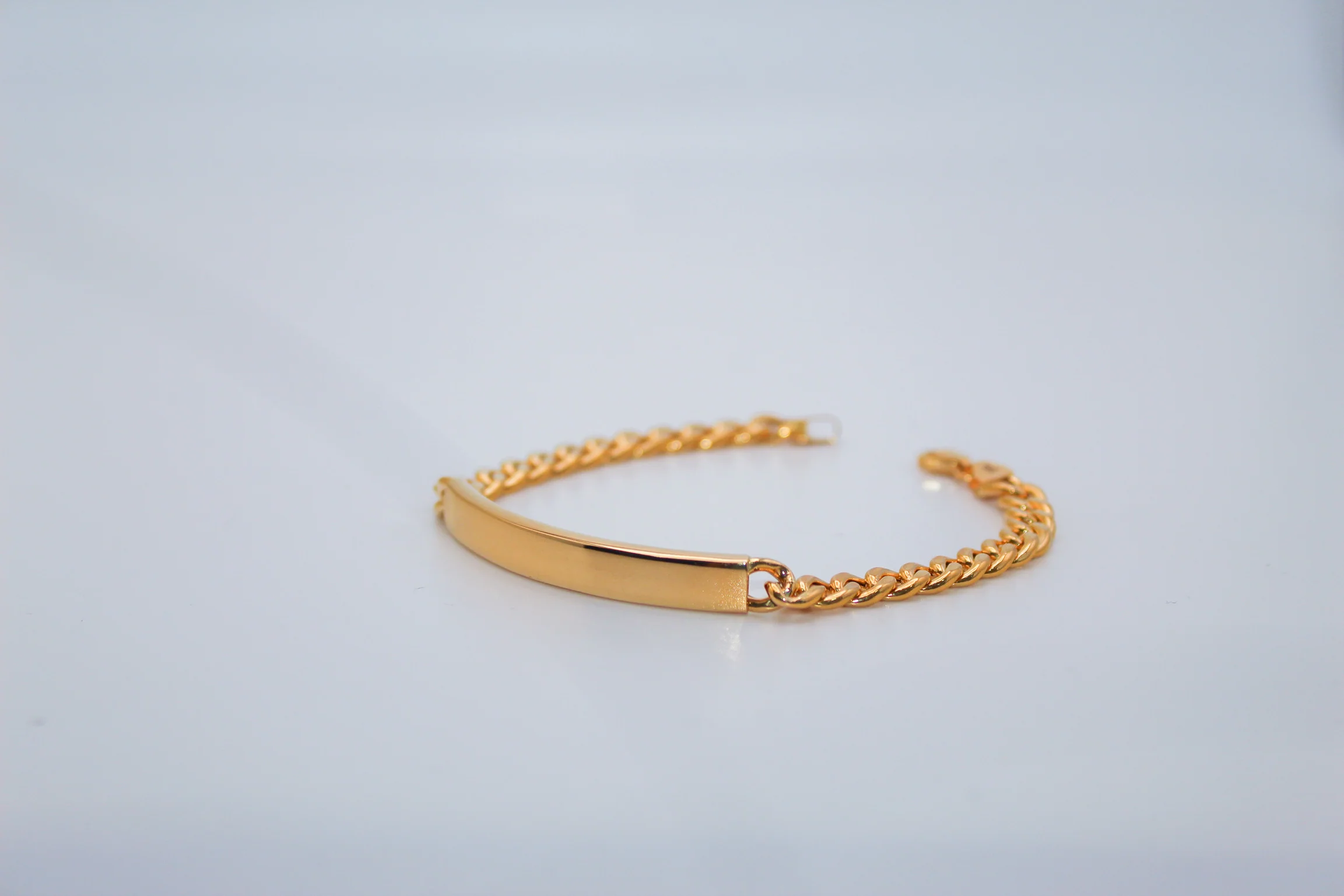 21K Gold Id Bracelet