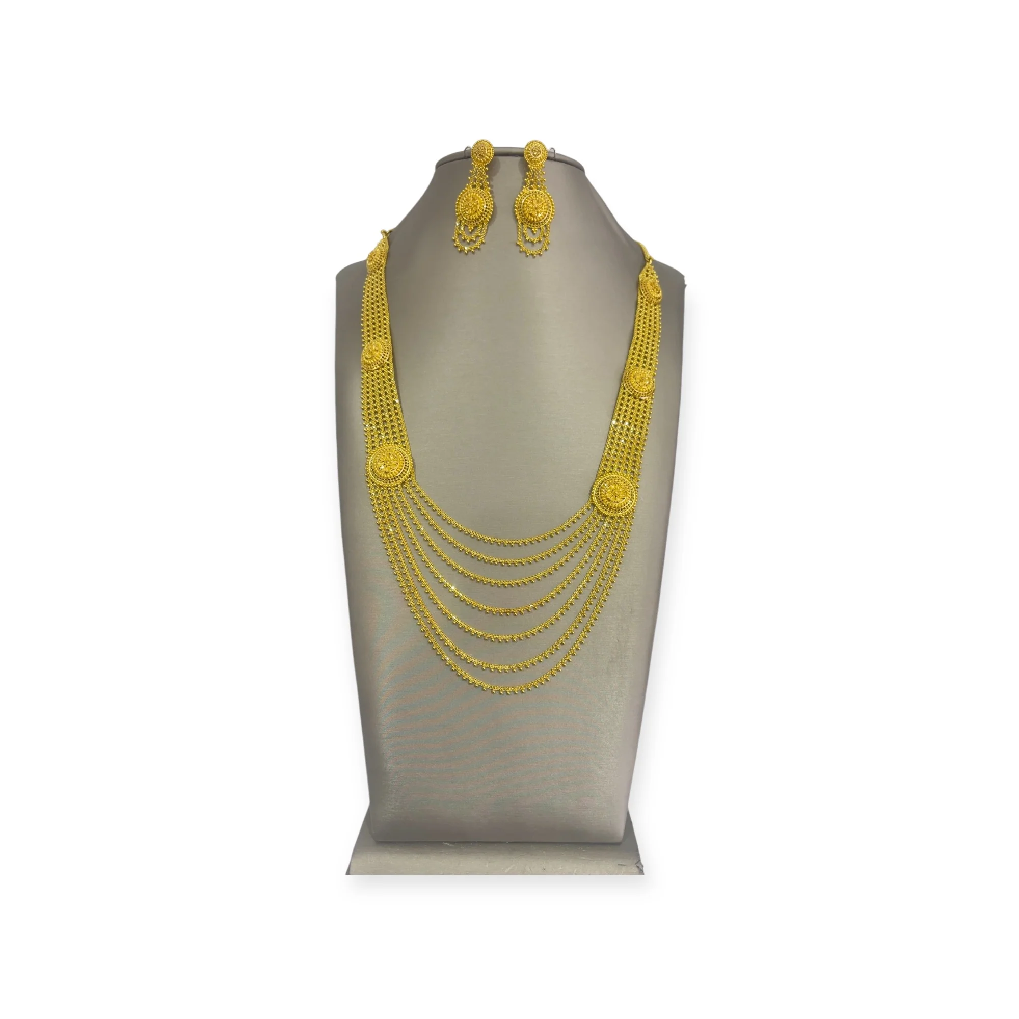 21K Gold Indian Motif Set