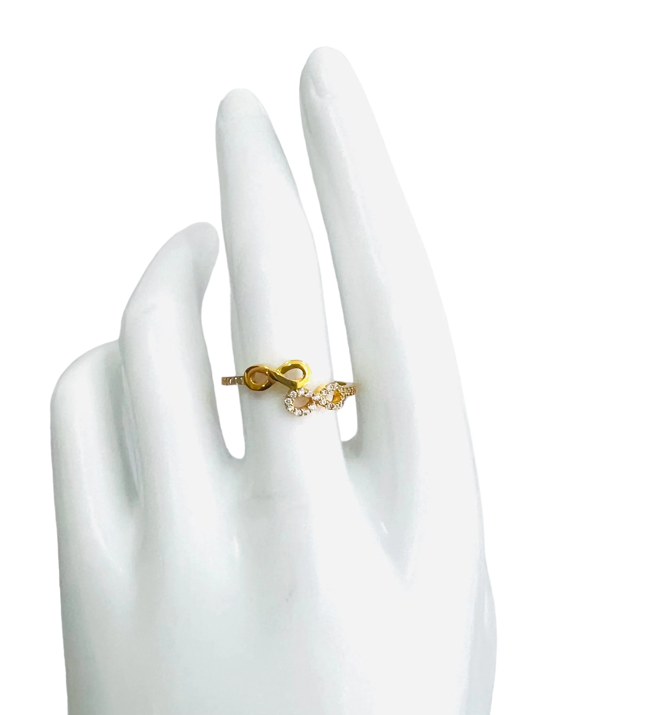 21K Gold Infinity Ring