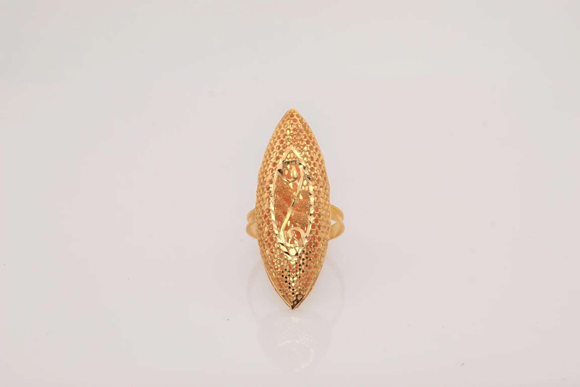 21K Gold Khaliji Ring