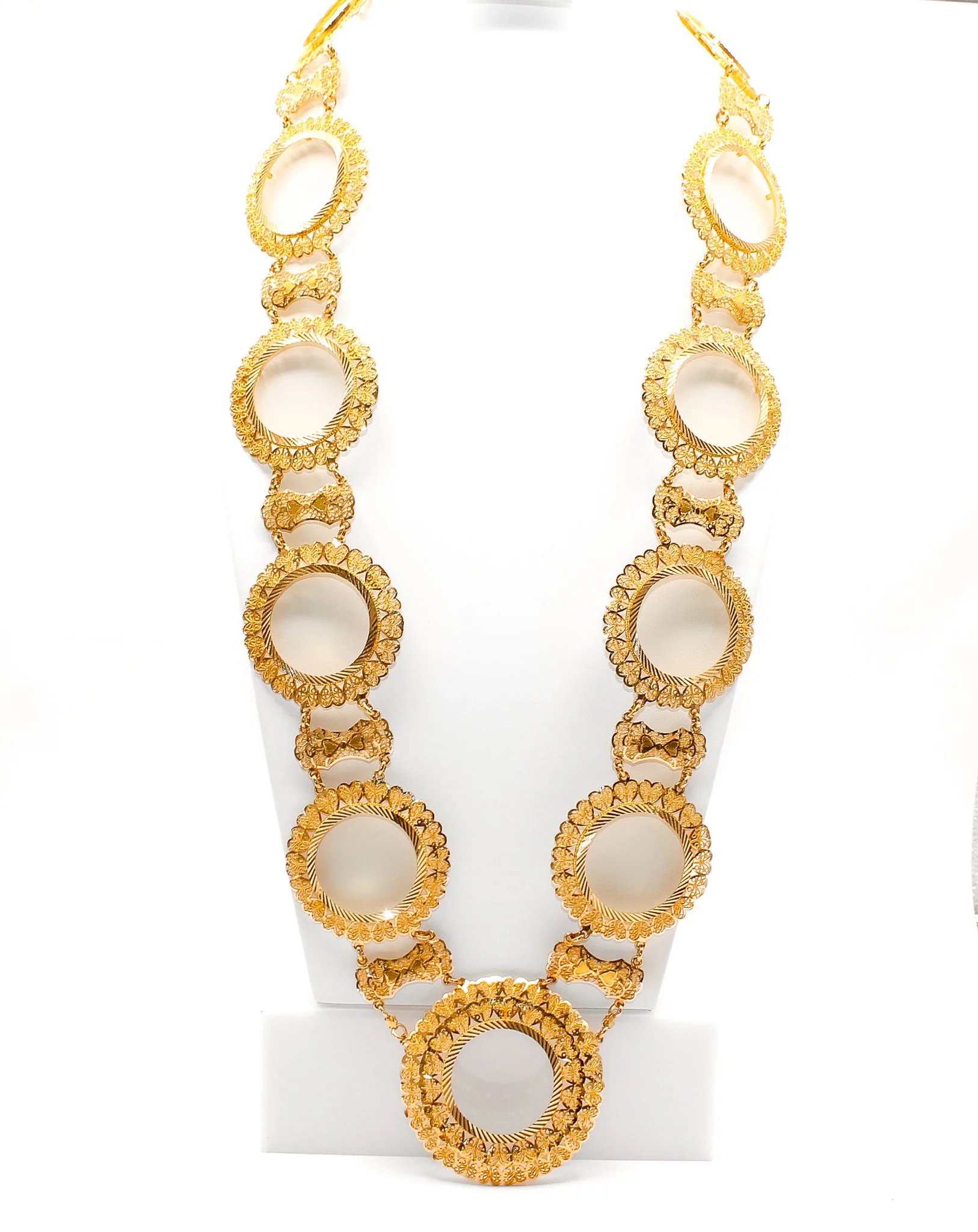 21K Gold Khamasiah 11 Coin Kladah Necklace - Image 2