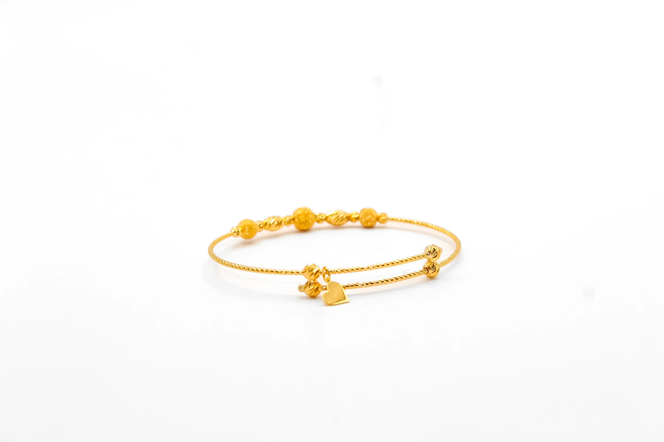 21K Gold Kids Bead Bracelet - Image 2
