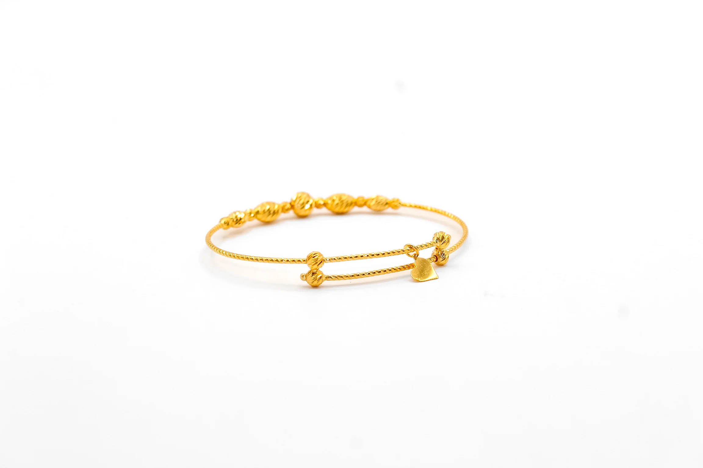 21K Gold Kids Bead Bracelet - Image 2