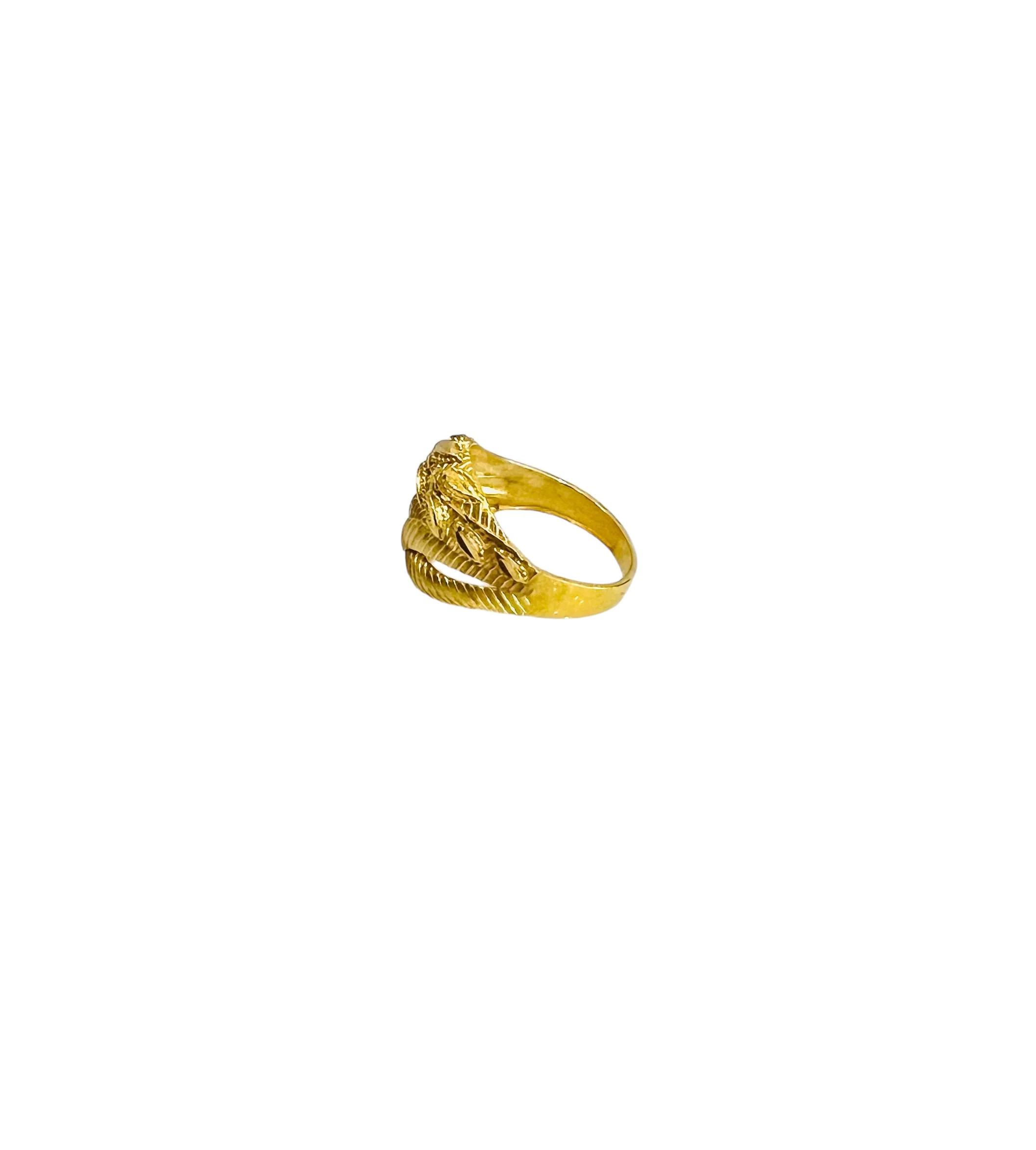 21K Gold Leaf Ring - Image 3