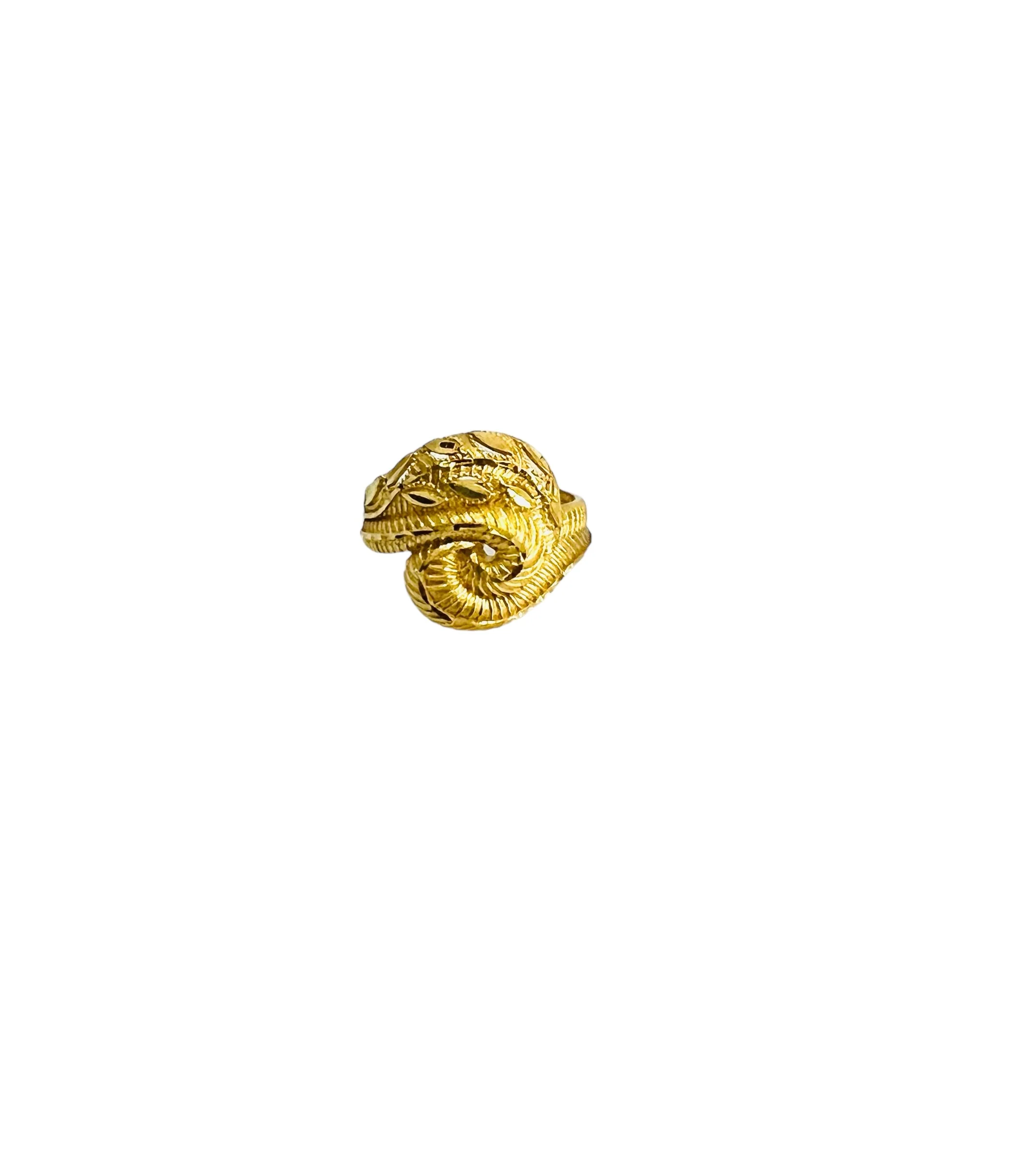 21K Gold Leaf Ring - Image 2