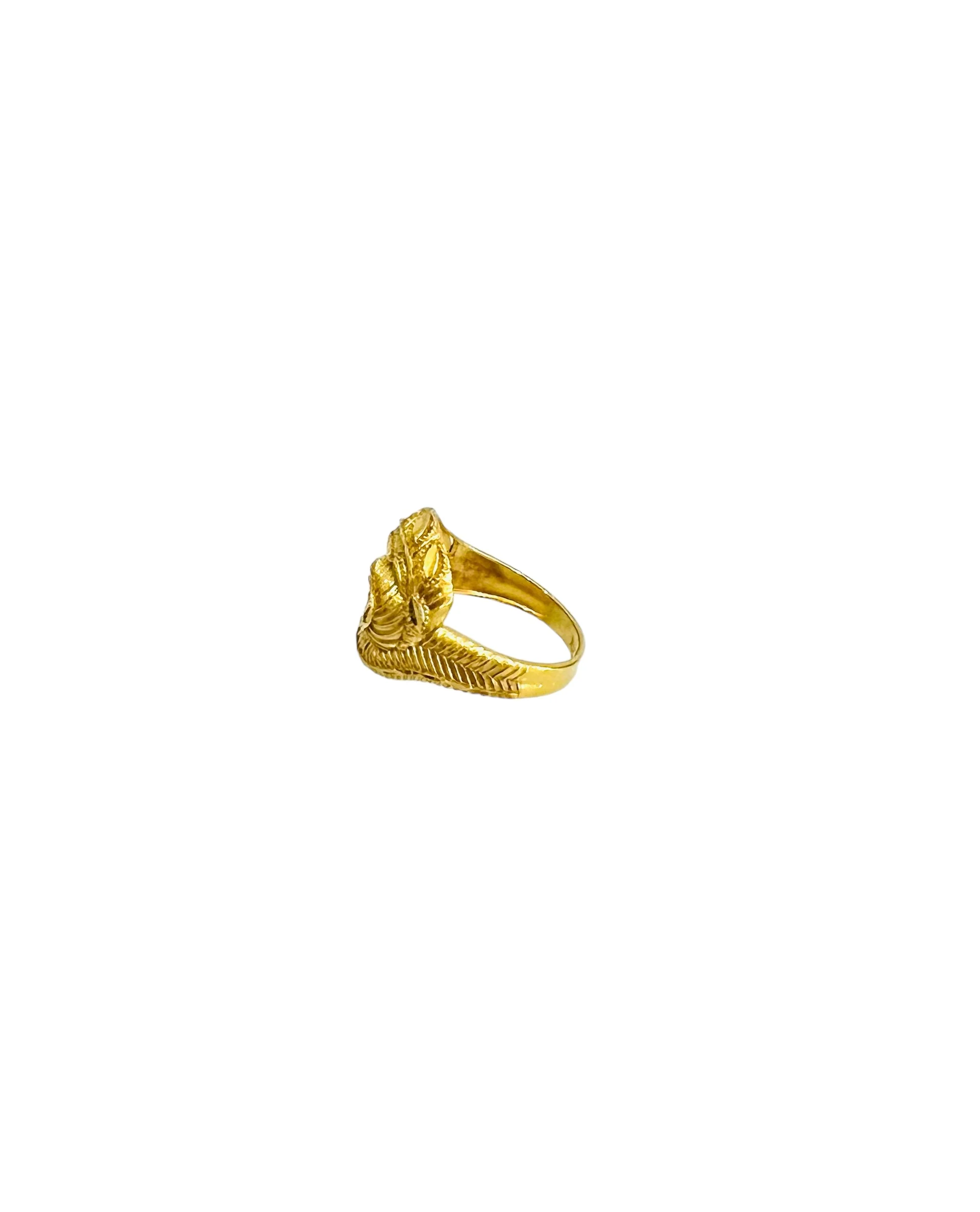 21K Gold Leaf Ring - Image 4