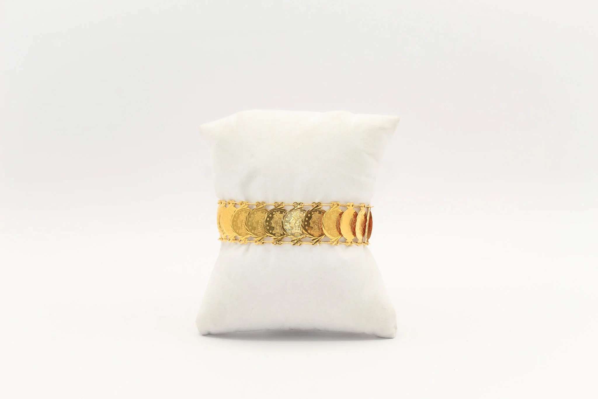 21K Gold Liberty Coin Bracelet
