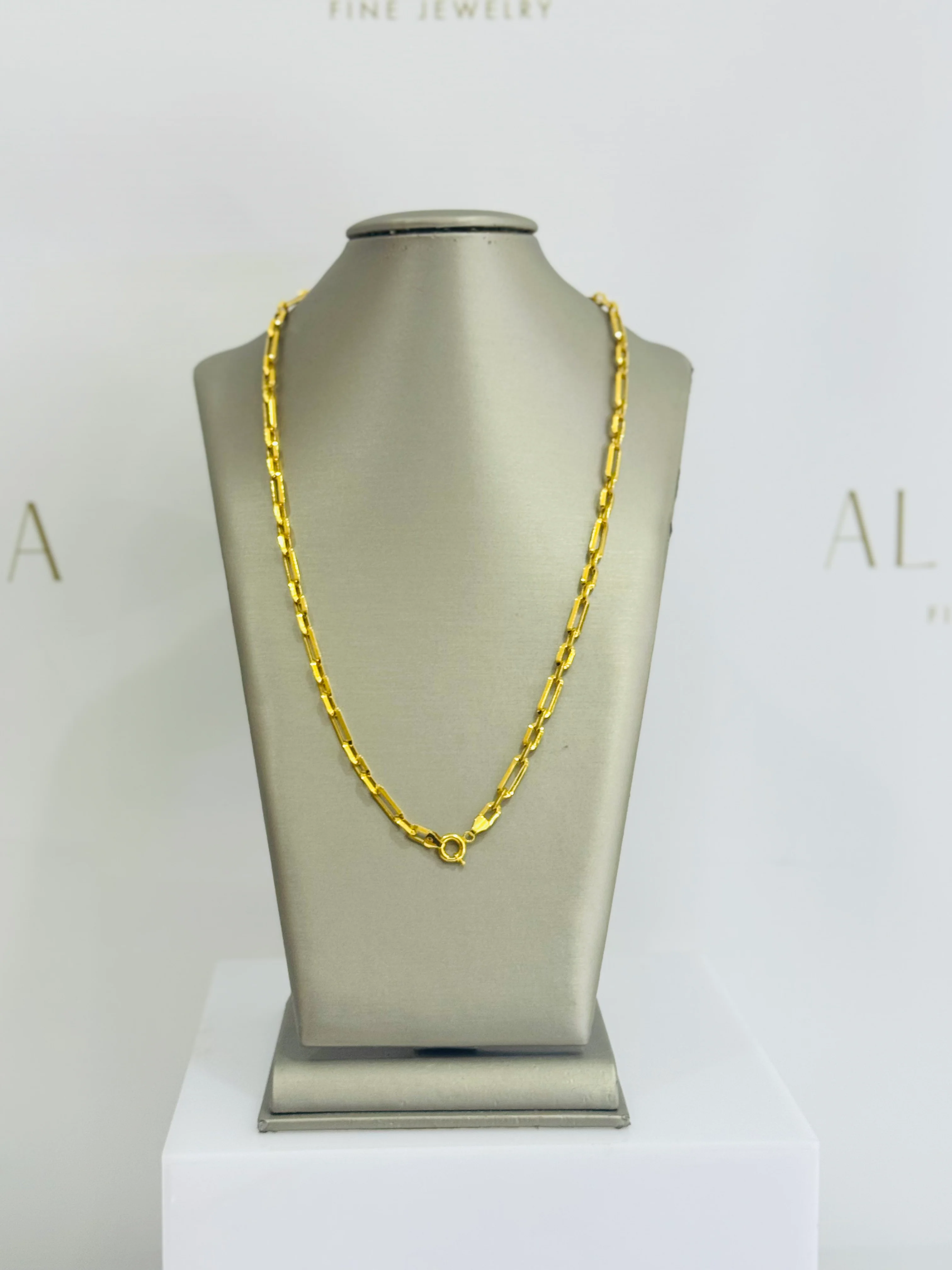 21K Gold Link Chain - Image 3