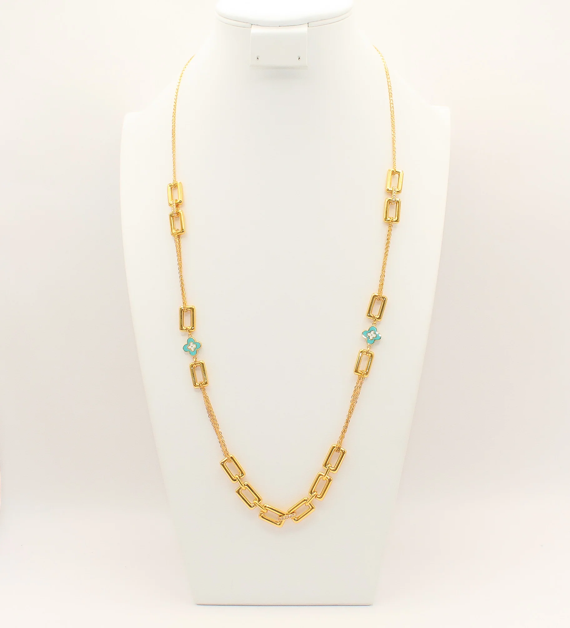 21K Gold Long Necklace