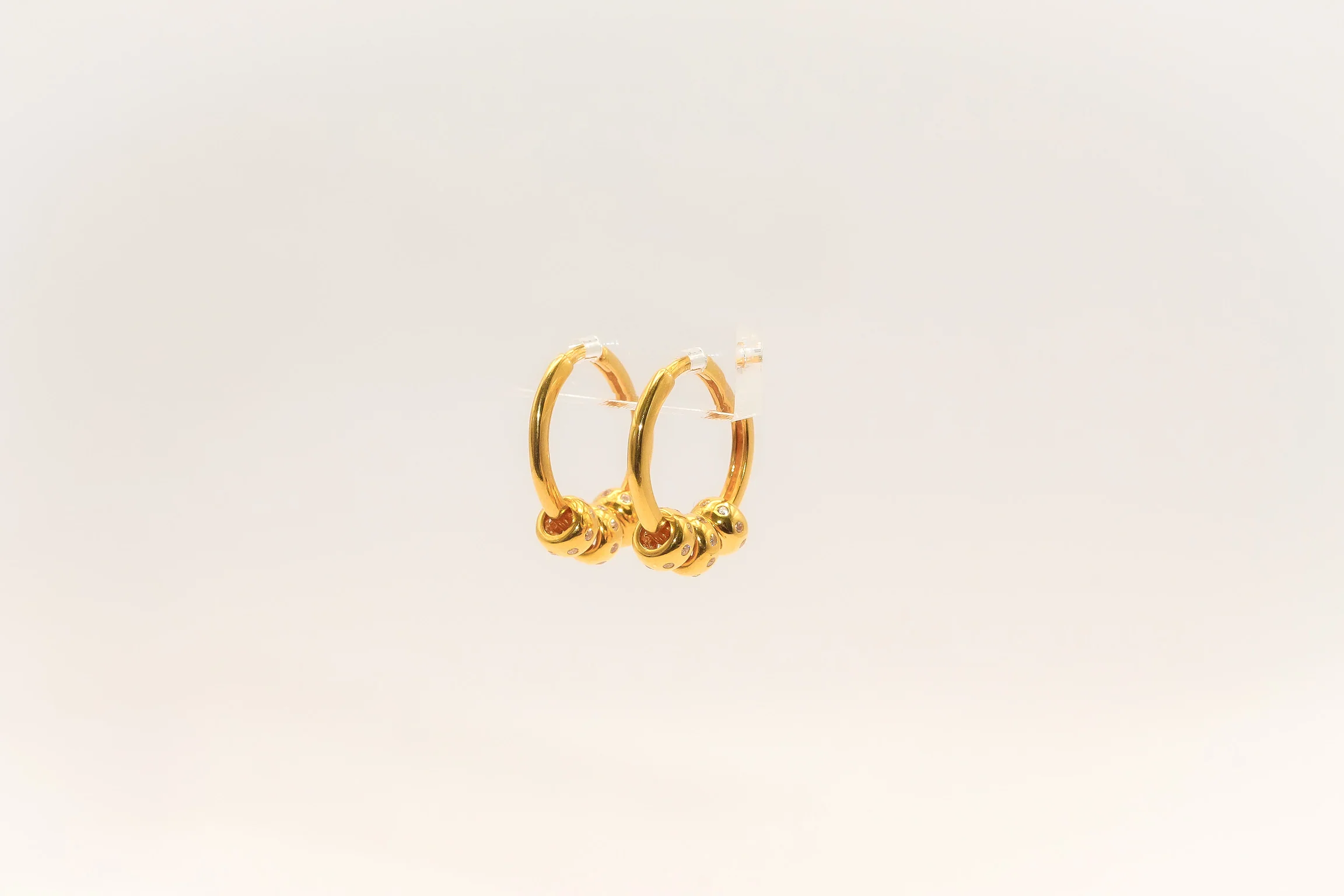 21K Gold Mini Huggies Earrings