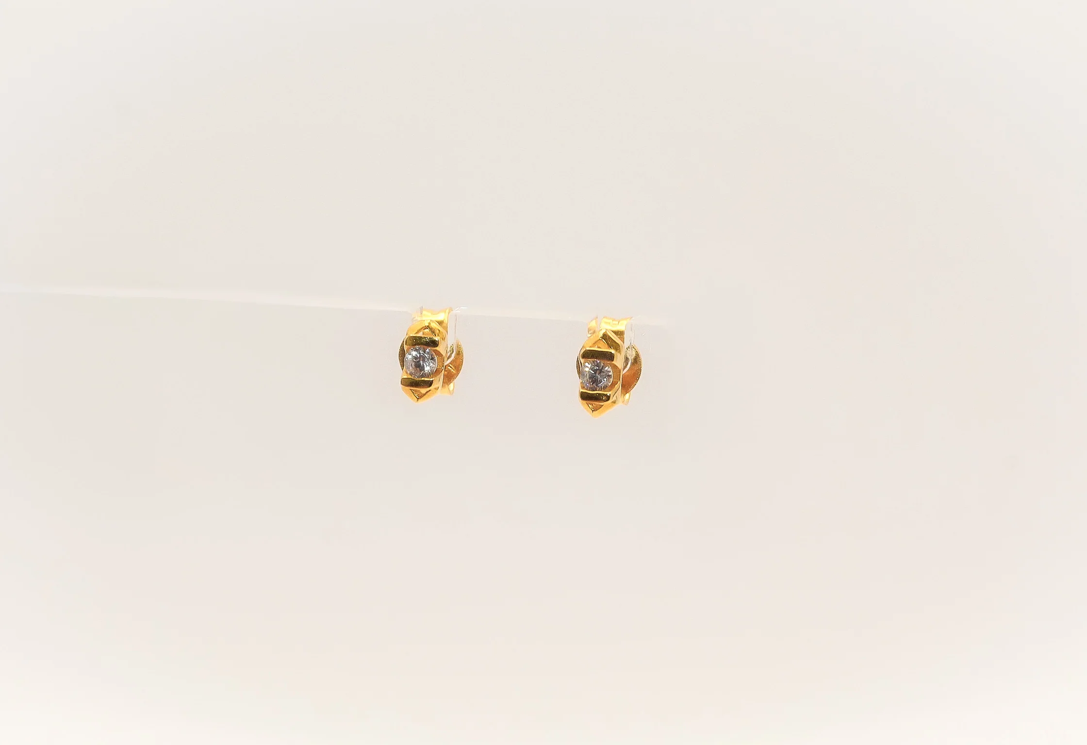 21K Gold Mini Stud Kids Earrings