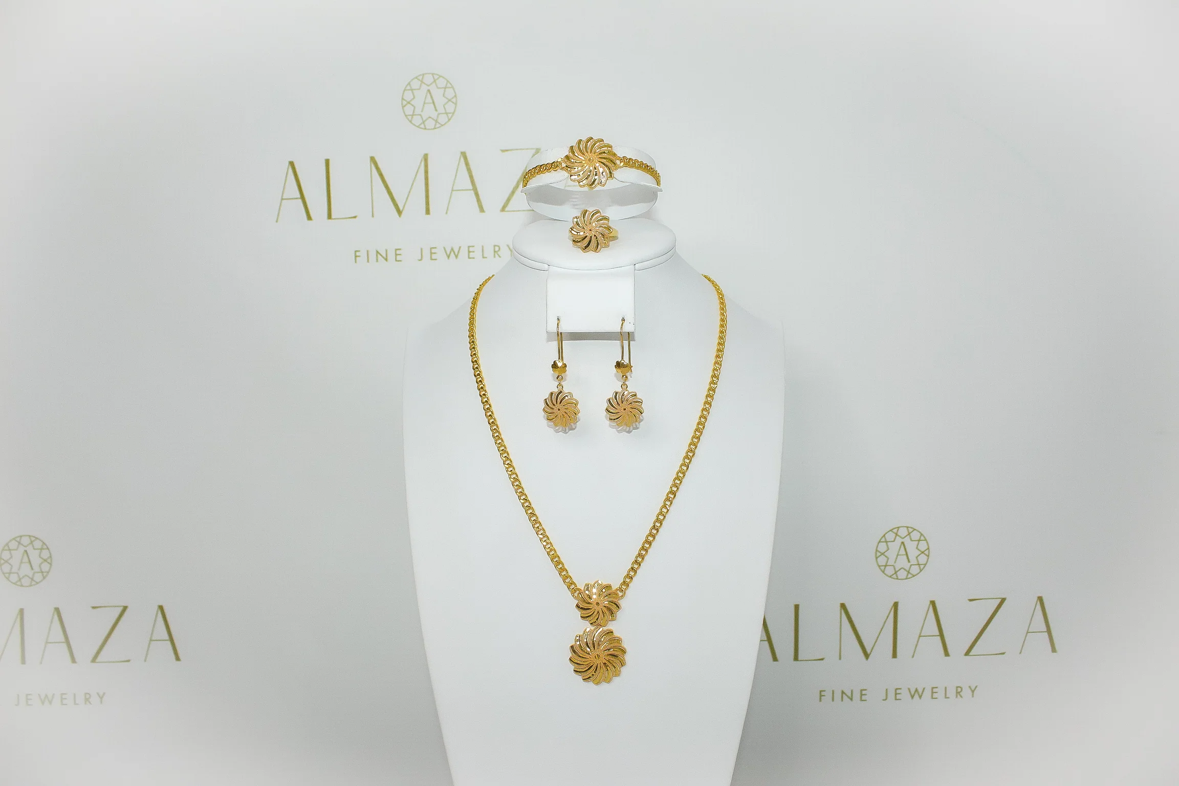 21K Gold Swirl Set