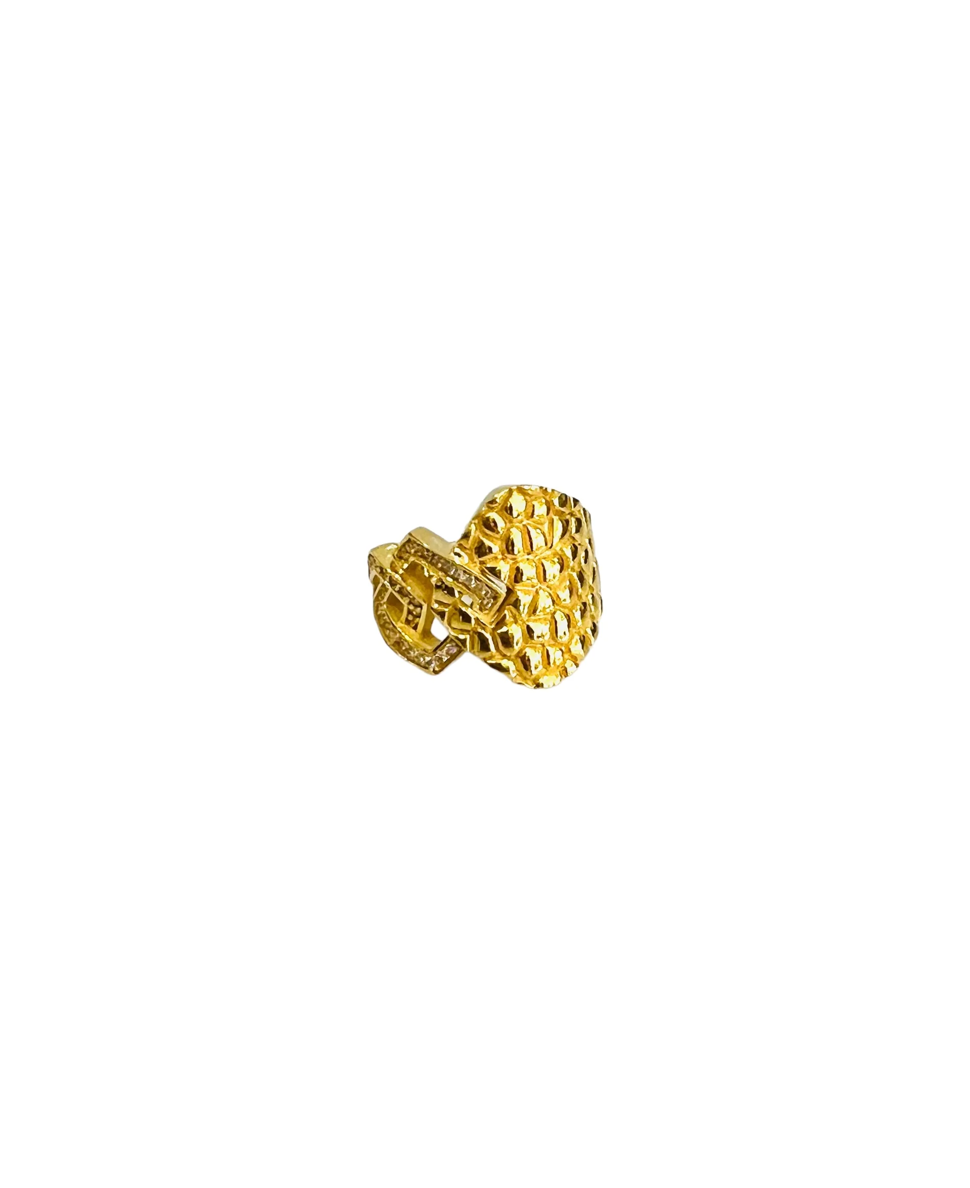 21K Gold Nugget Ring