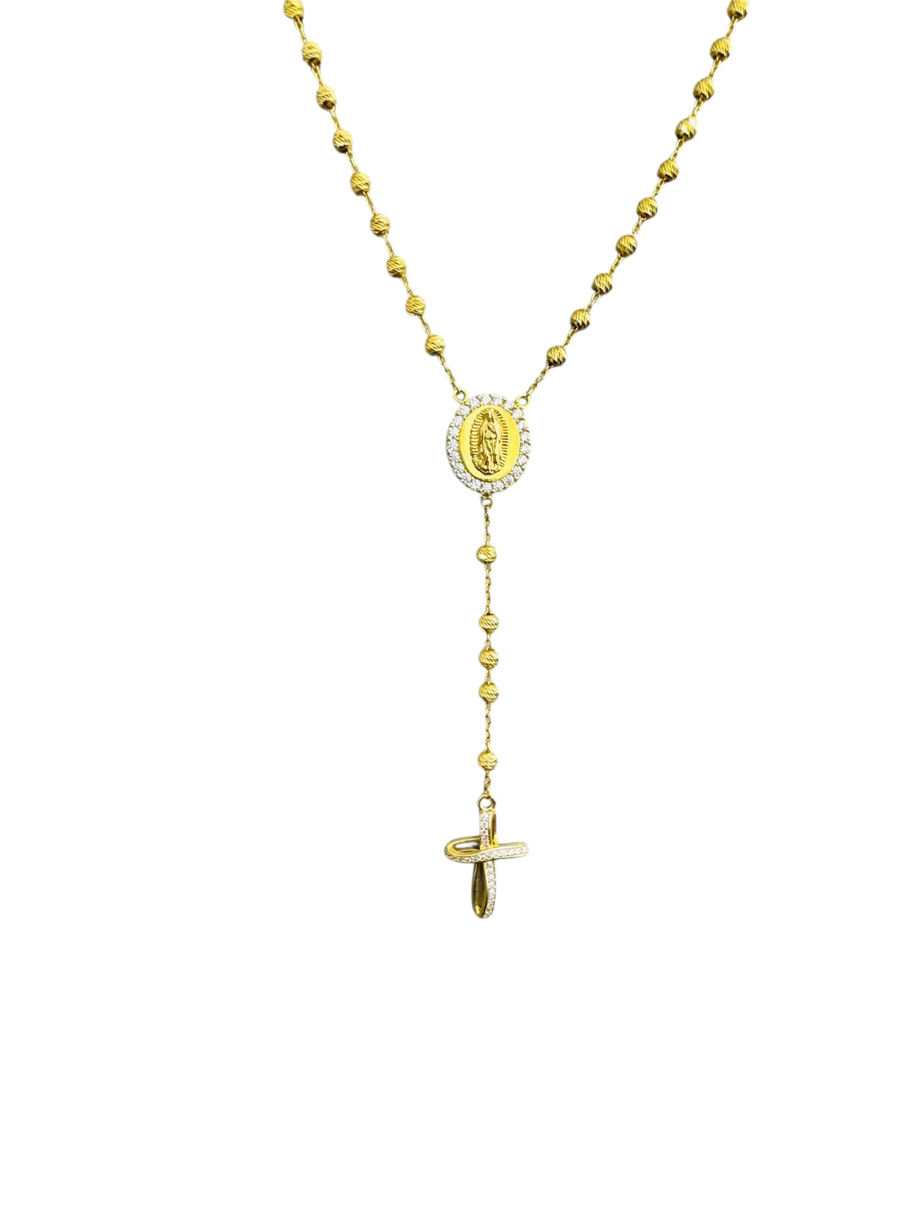 21K Gold Rosary Necklace - Image 2