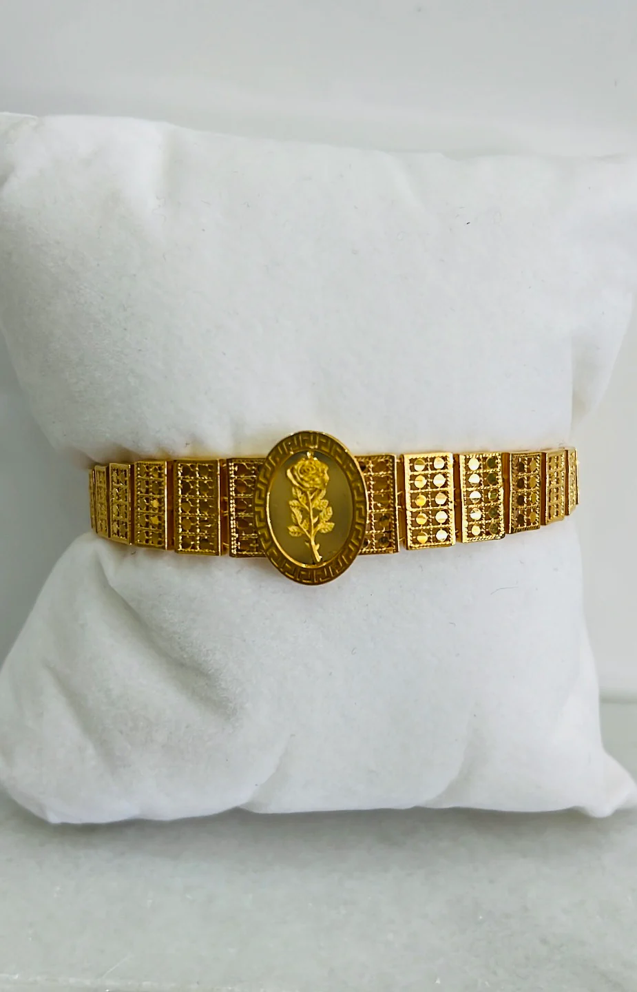 21K Gold Rose Bracelet
