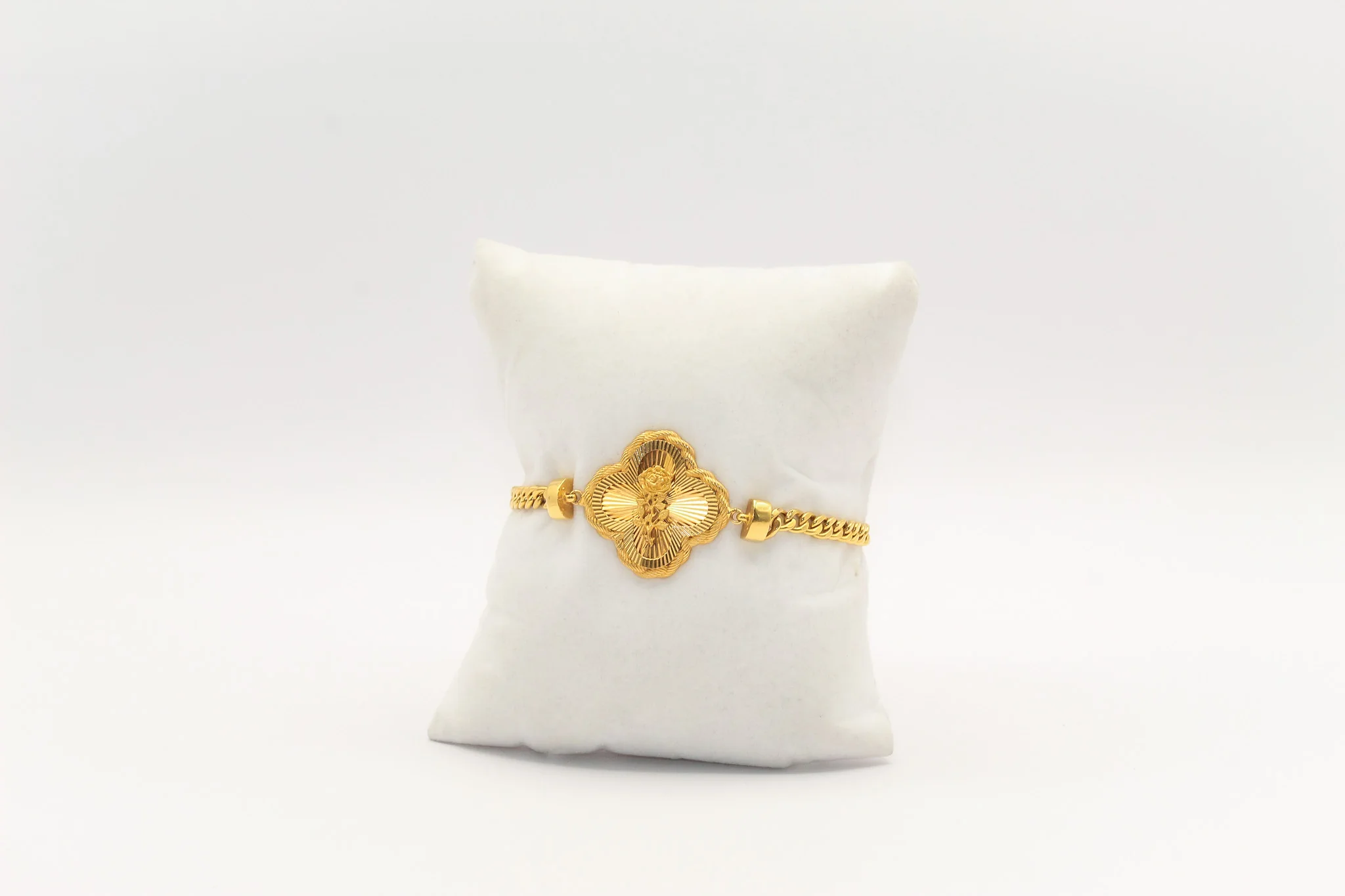 21K Gold Rose Bracelet