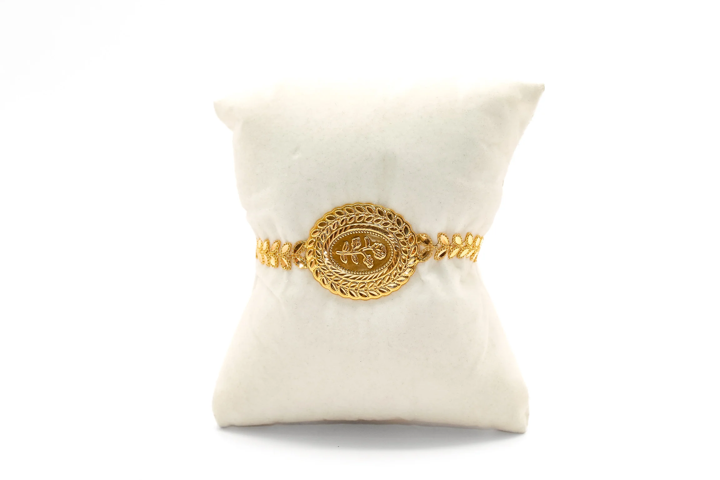 21K Gold Rose Bracelet