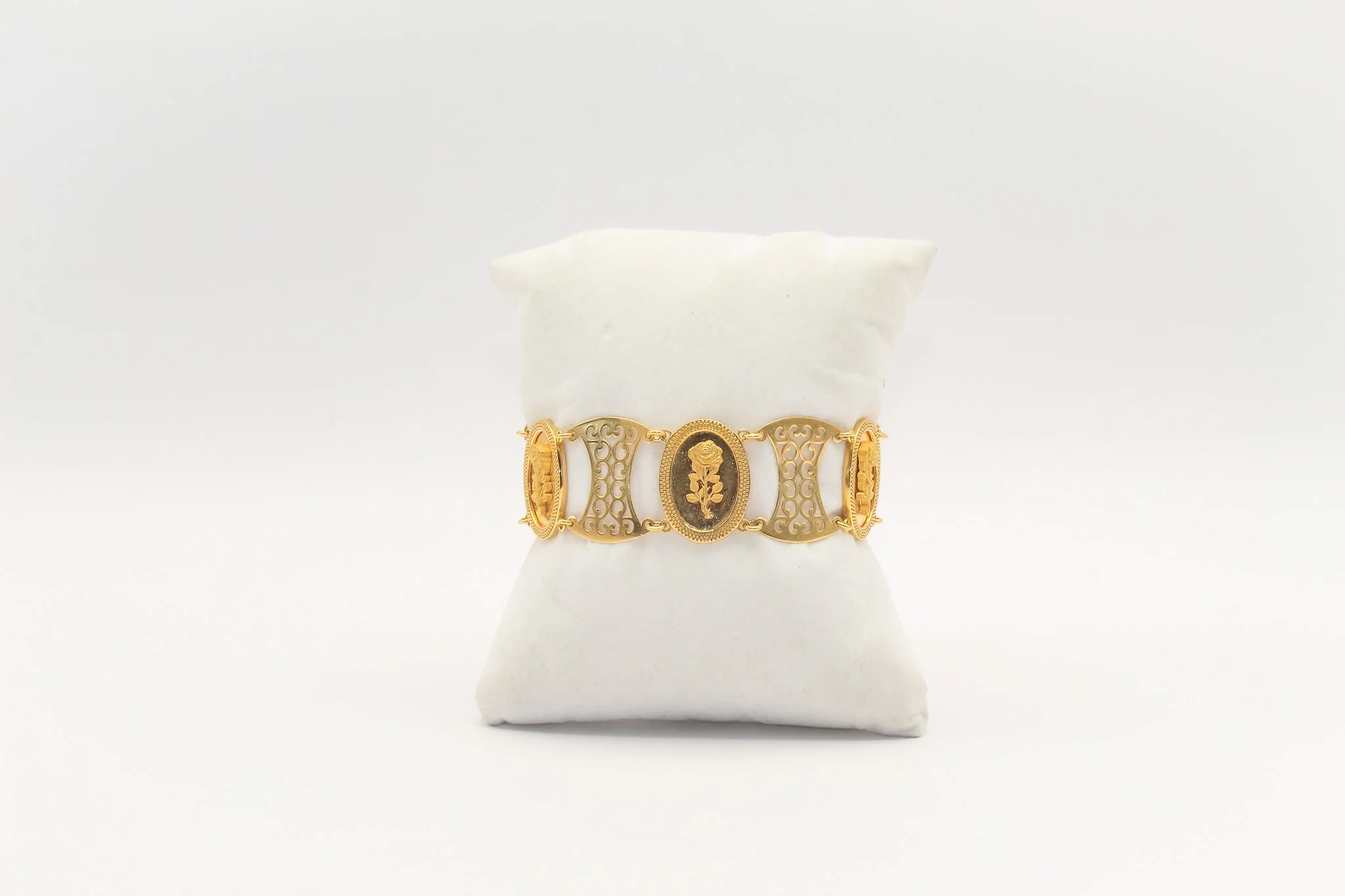 21K Gold Rose Bracelet