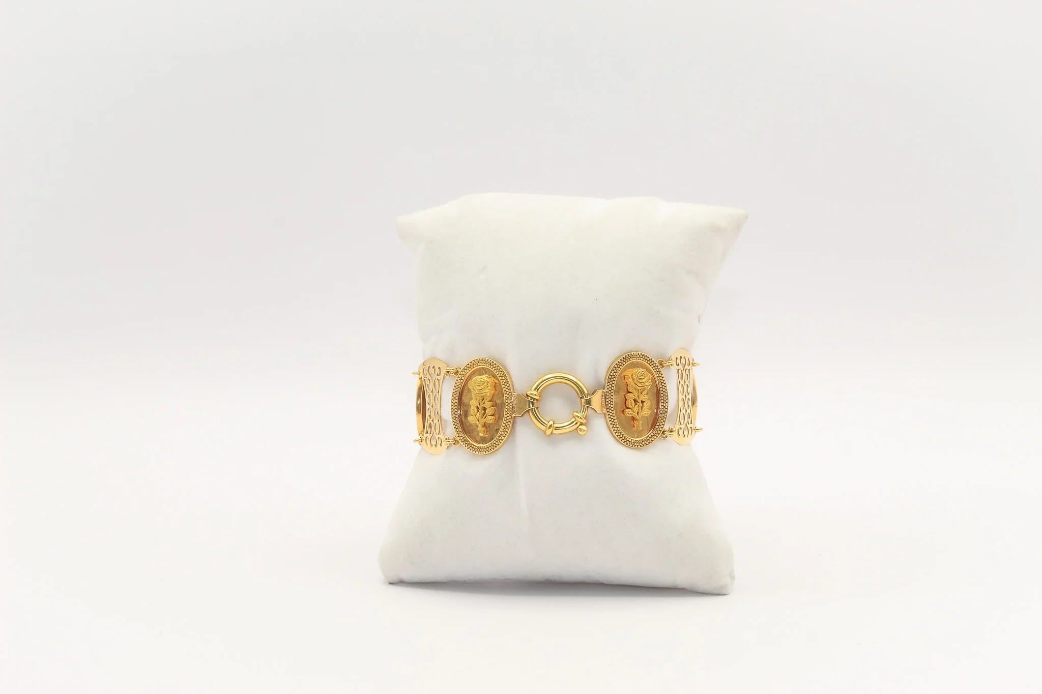 21K Gold Rose Bracelet - Image 2
