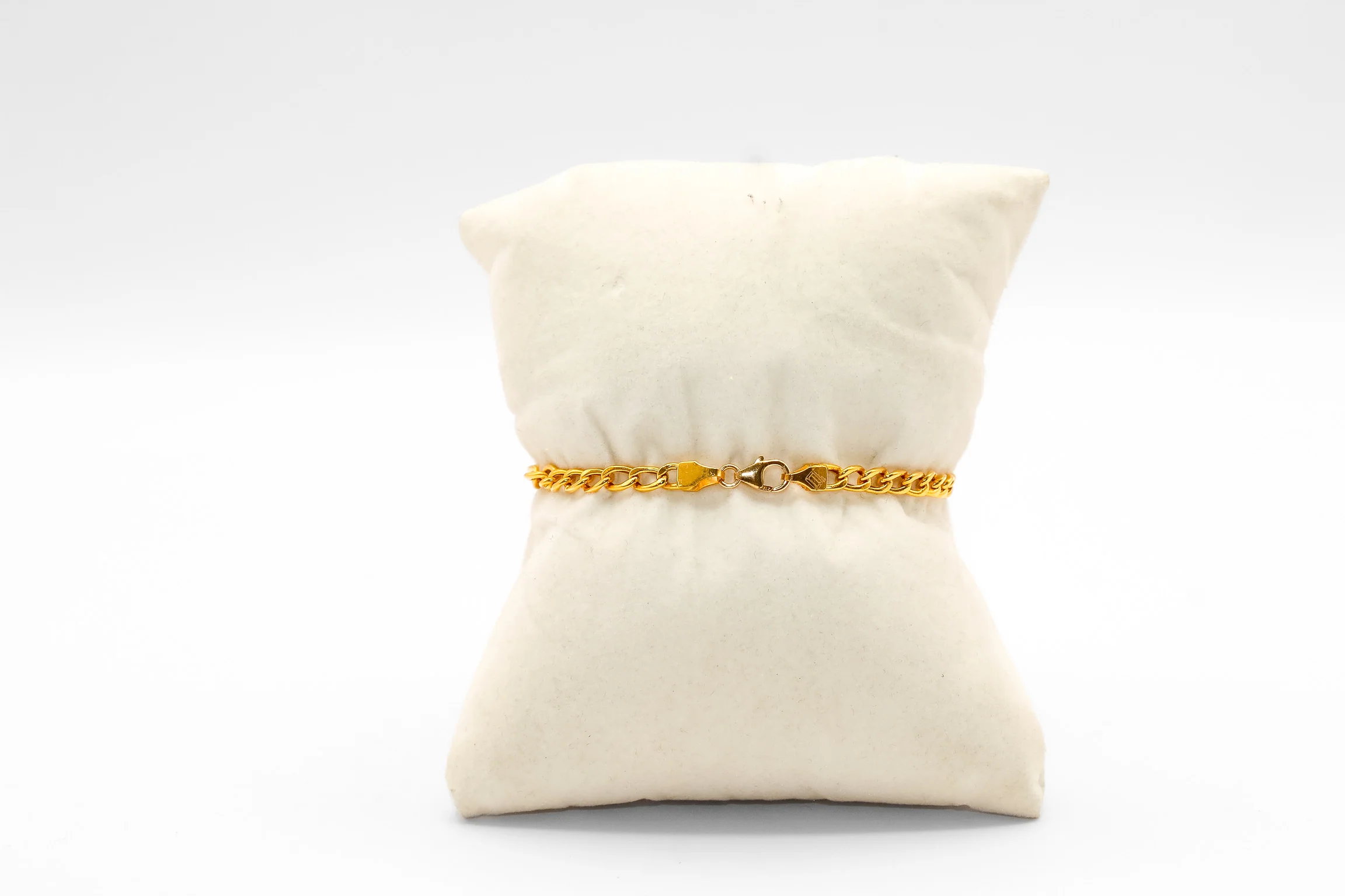 21K Gold Rose Motif Bracelet - Image 2