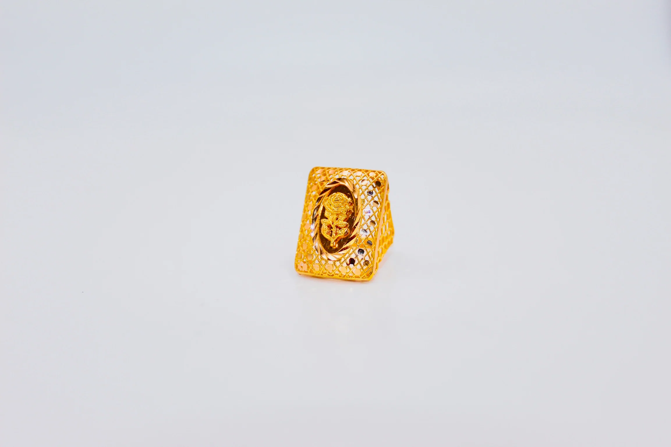 21K Gold Rose Ring