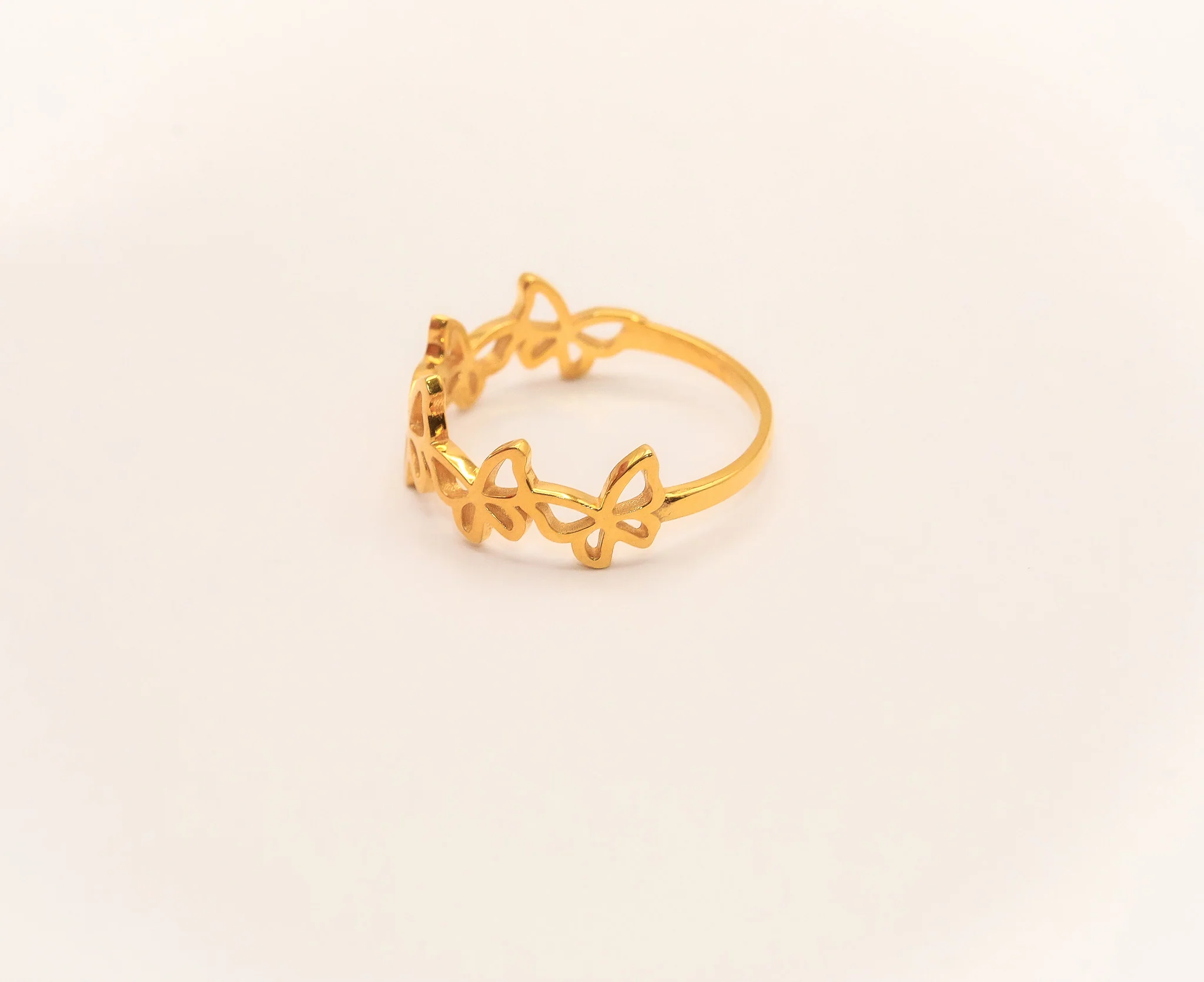21K Gold Butterfly Ring - Image 2