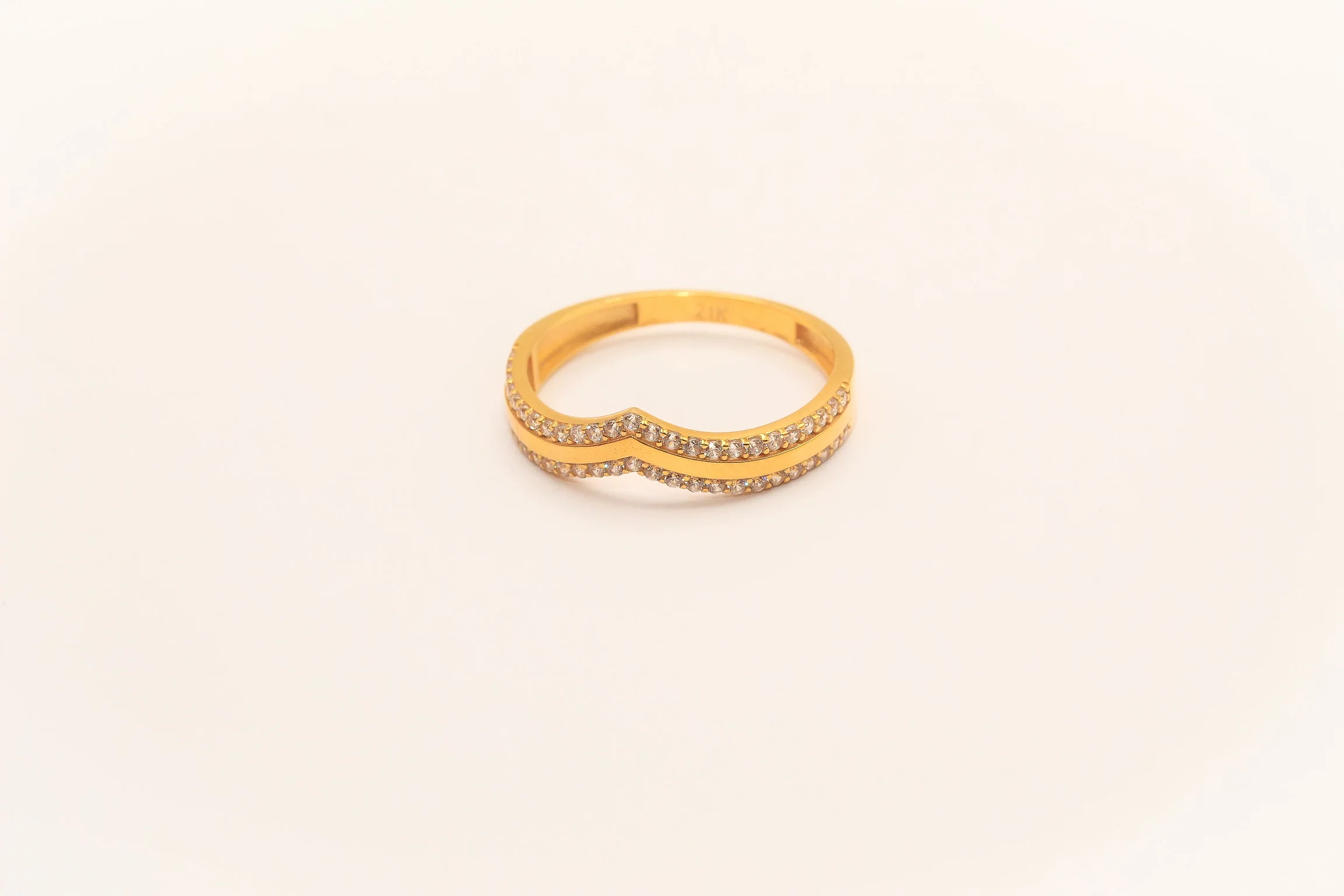21K Gold Simple Ring - Image 2