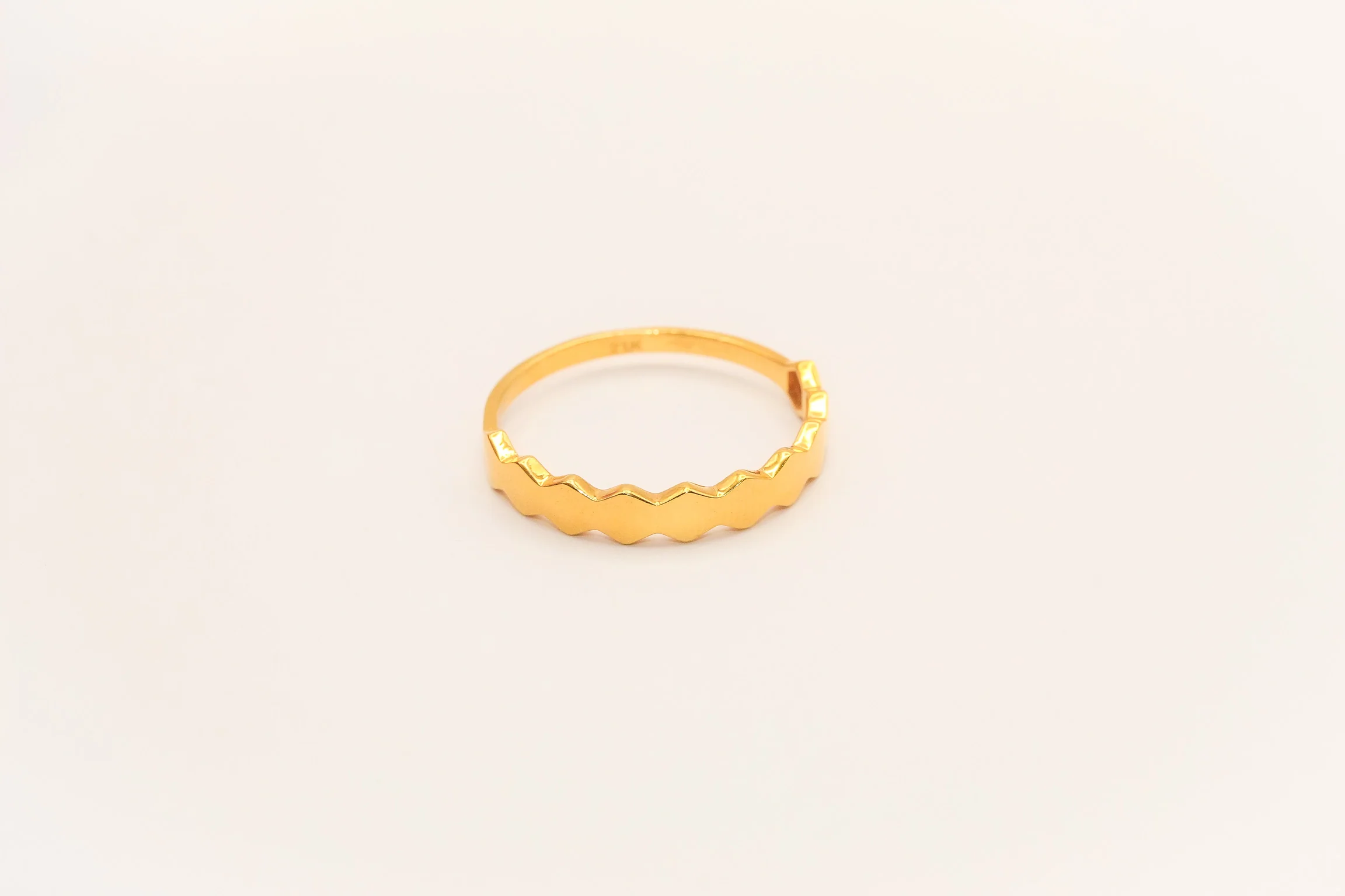21K Gold Simple Stacking Ring