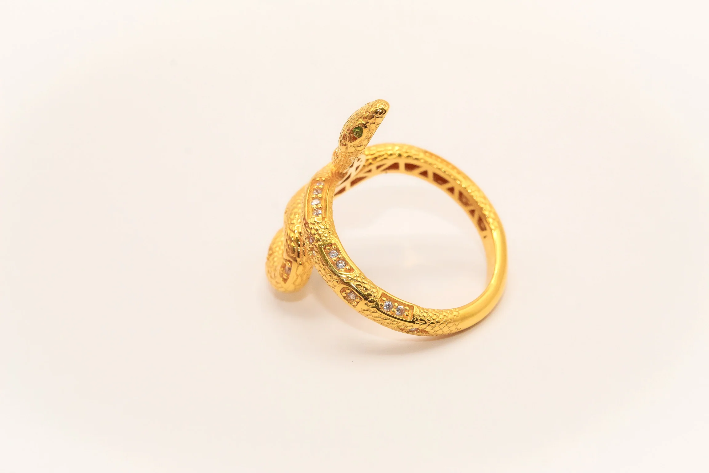 21K Gold Snake Ring - Image 2