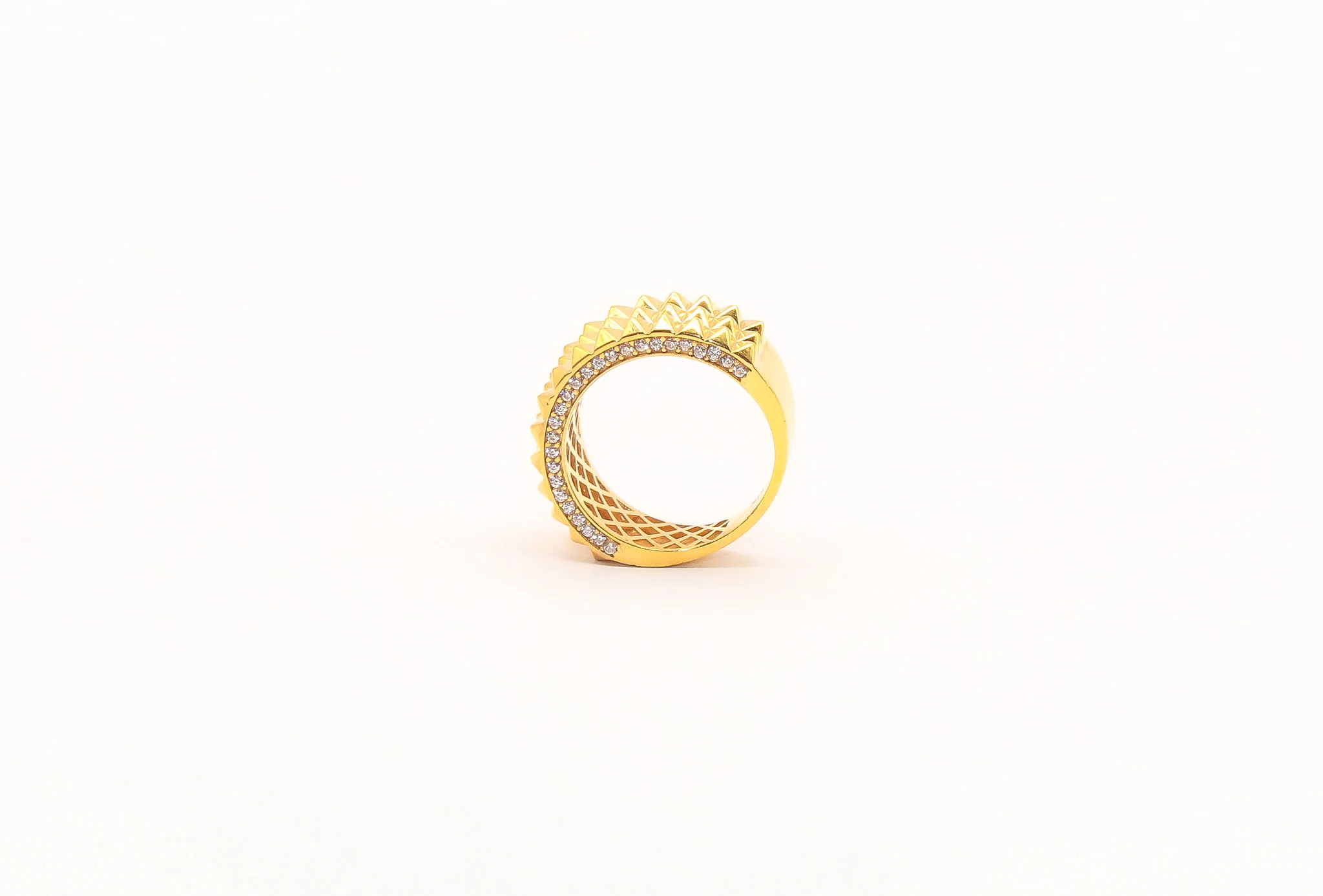 21K Gold Spike Ring - Image 2