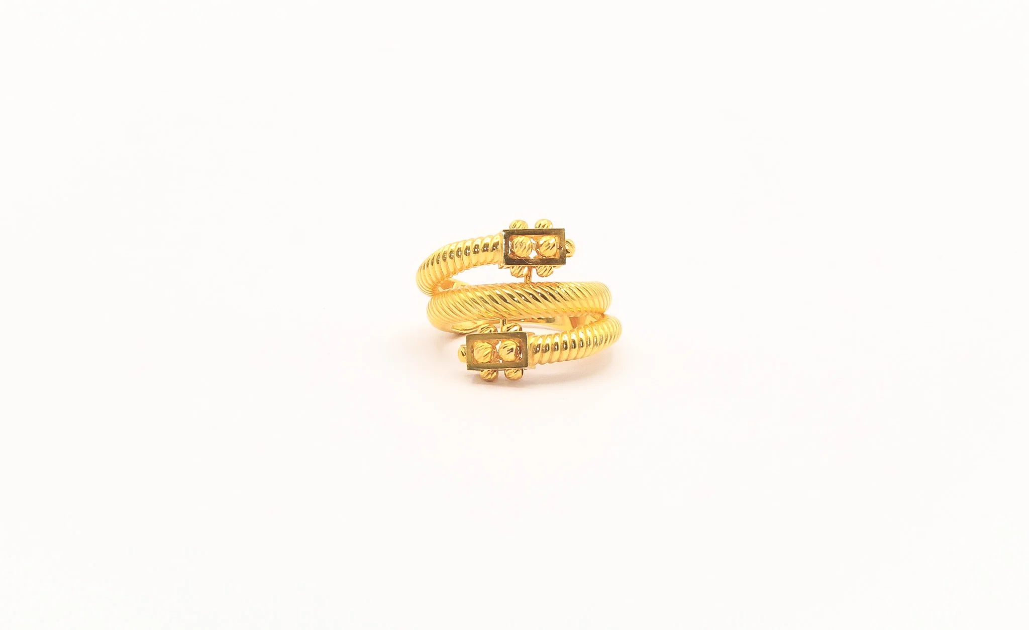 21K Gold Stacked Ring